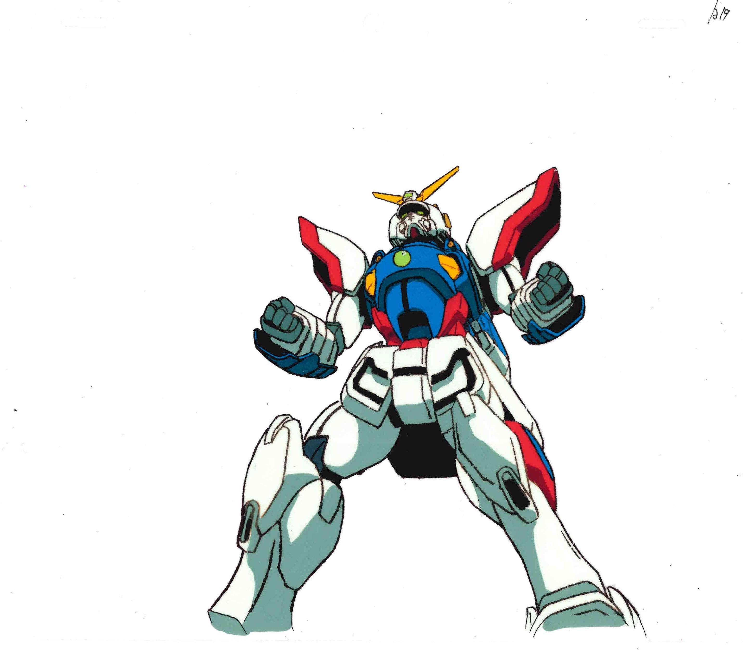 Mobile Fighter G Gundam Original Cel and Douga (Shining Gundam) 2-Piece Set