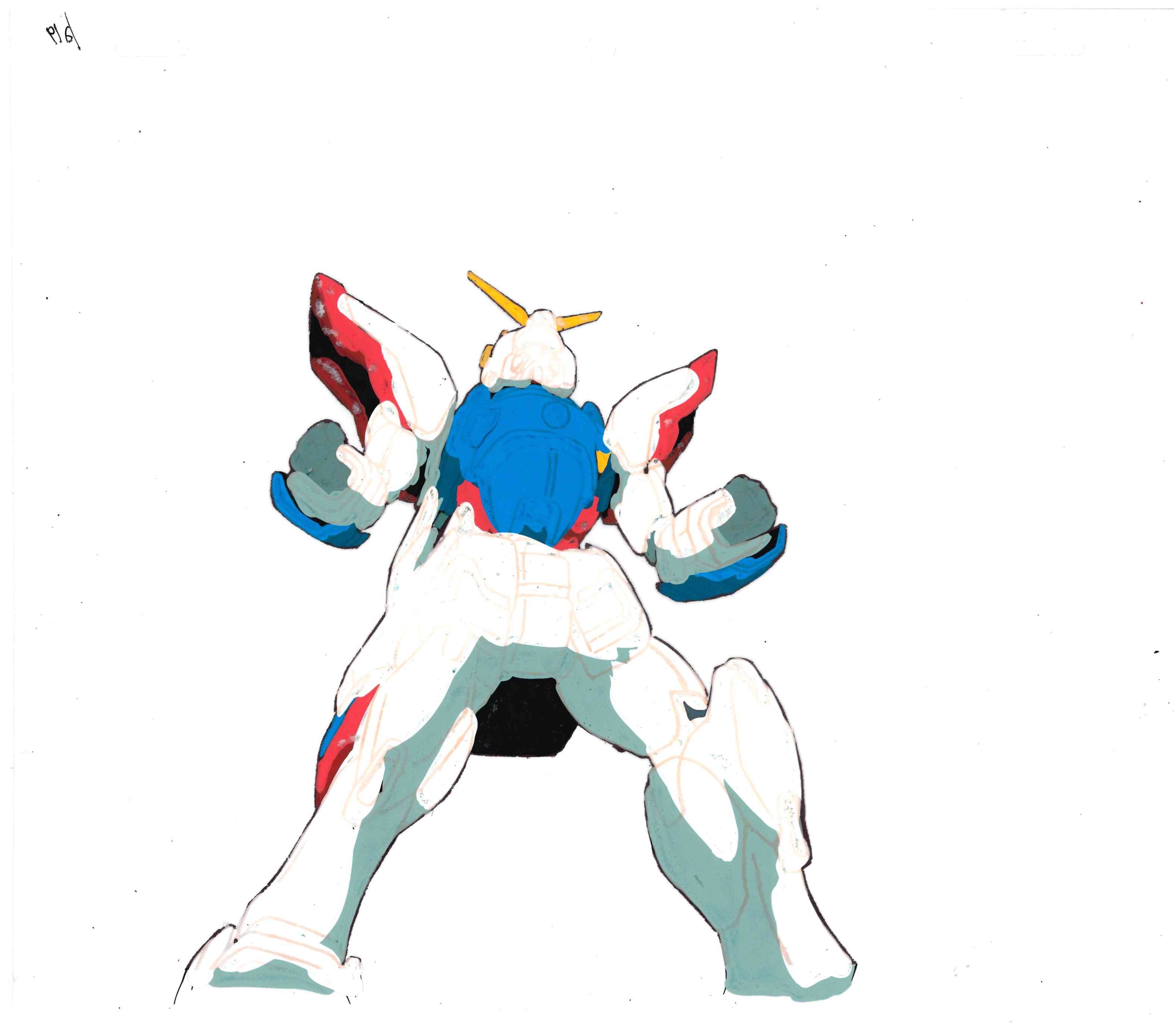 Mobile Fighter G Gundam Original Cel and Douga (Shining Gundam) 2-Piece Set