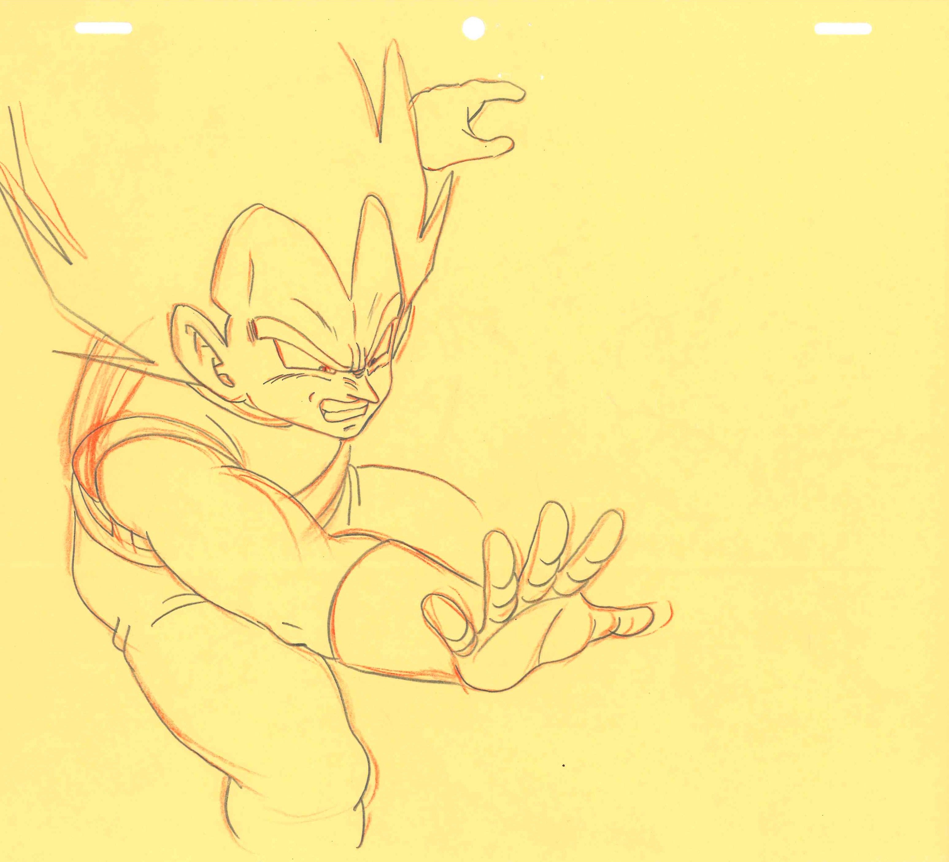 Dragon Ball Z Original Genga (Vegeta) 3-Piece Set