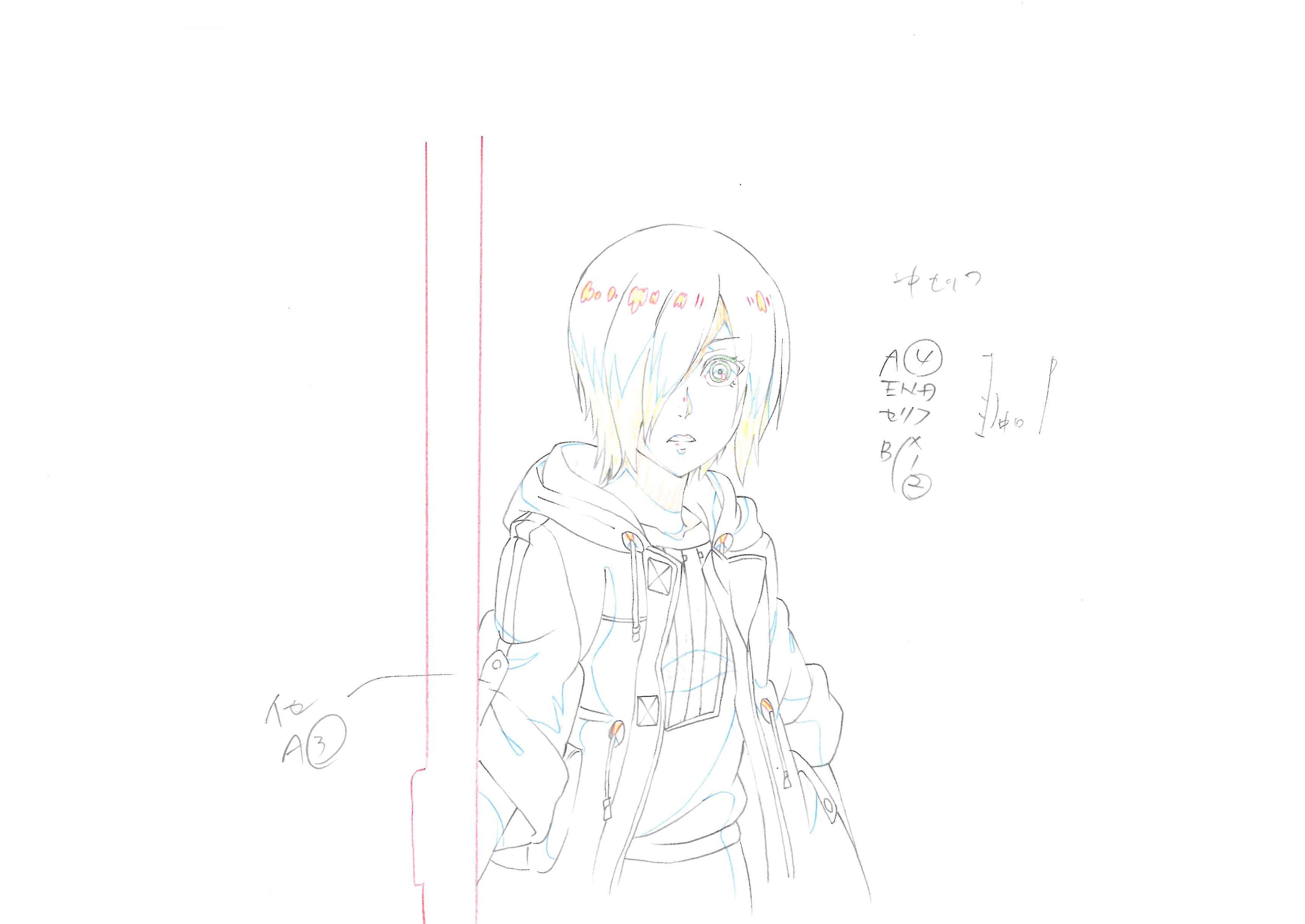 Dibujo original de Tokyo Ghoul (Touka Kirishima)