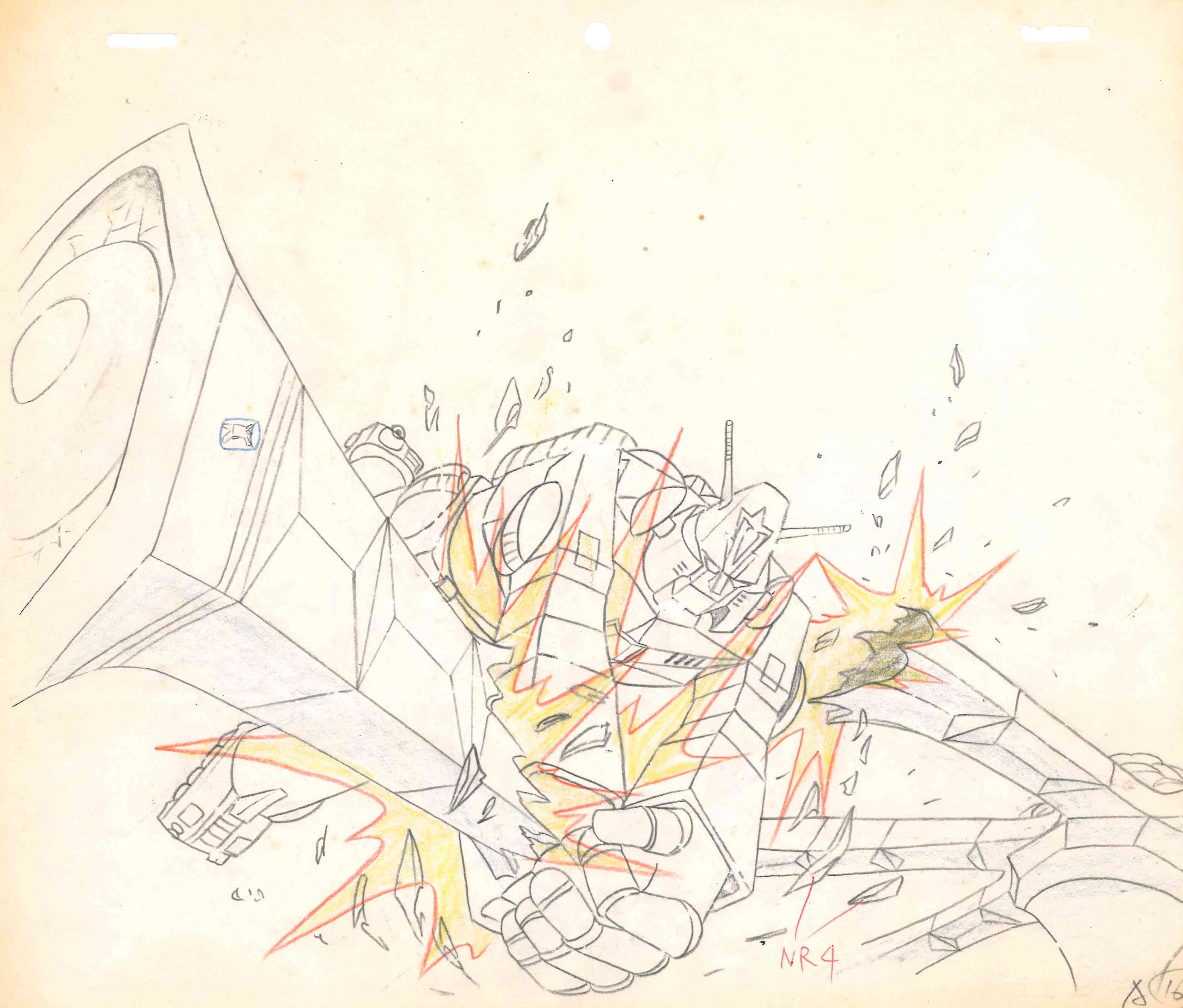 Super Electromagnetic Robot Combattler V Original Cel and Douga (Combattler V) 2-Piece Set
