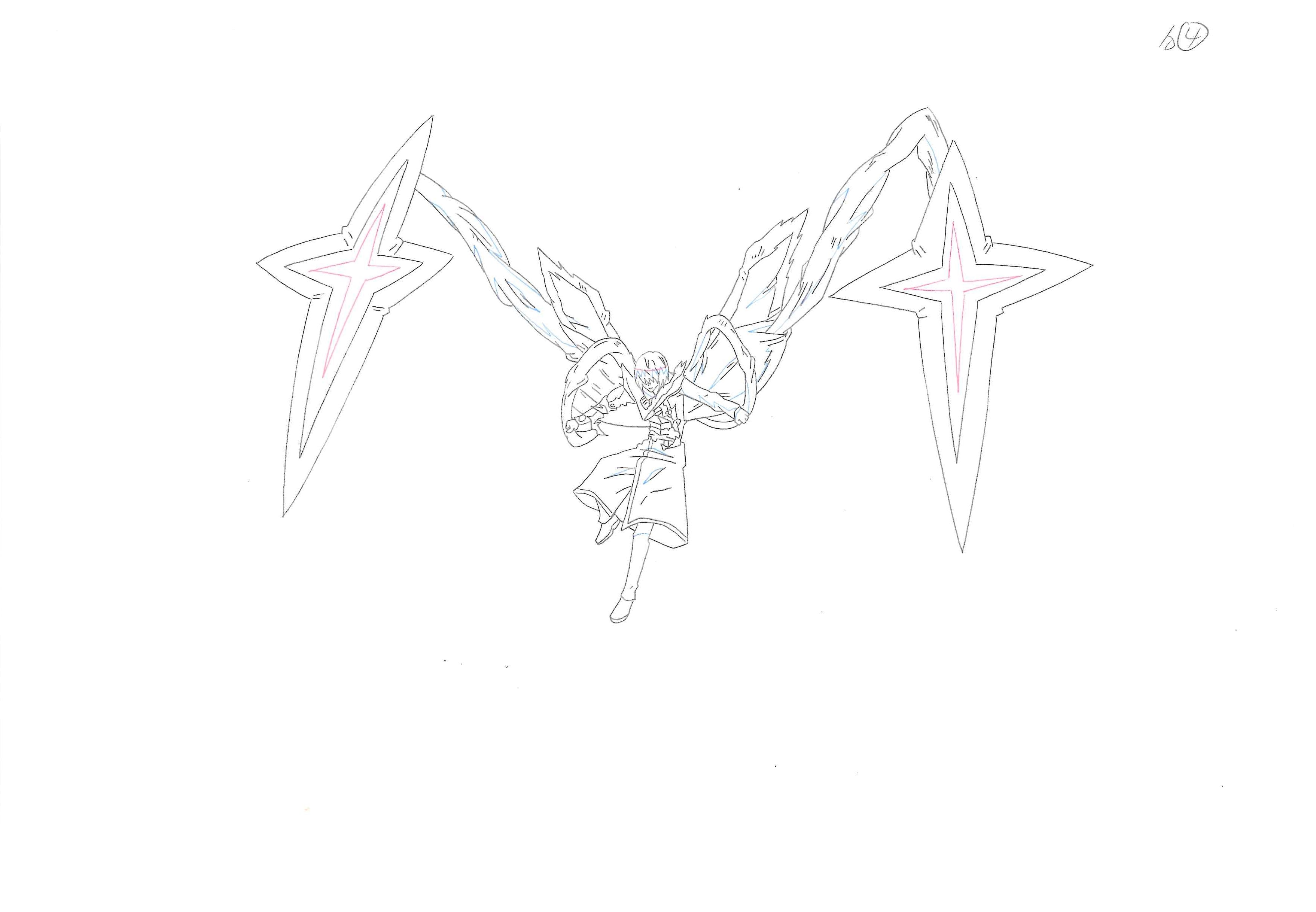 Set de 5 páginas de Douga original de Tokyo Ghoul (Ken Kaneki)
