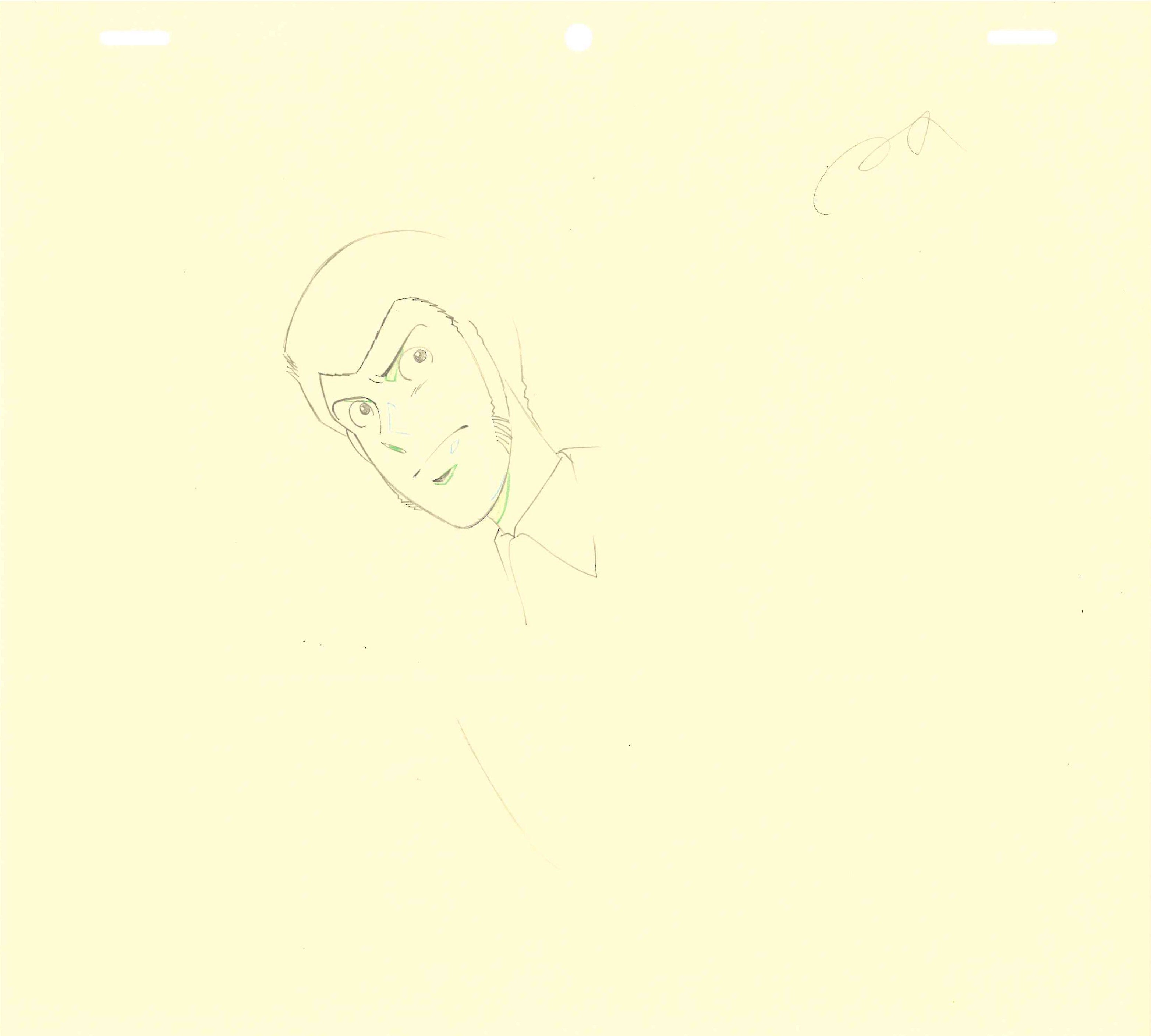Lupin The Third Original Genga and Timesheet (Lupin III) 3-Piece Set