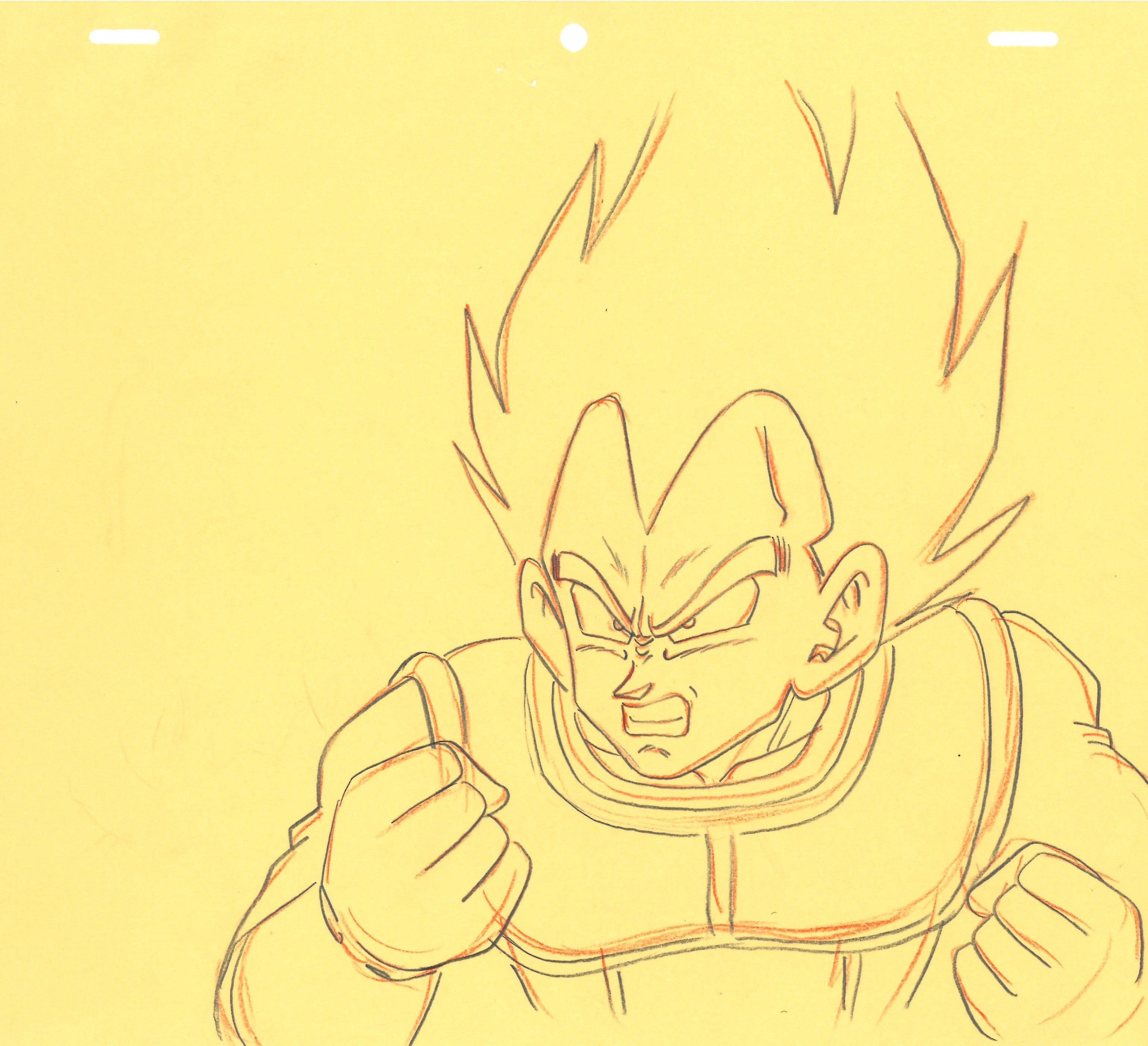 Dragonball Original drawing (Vegeta) 2 pages Set