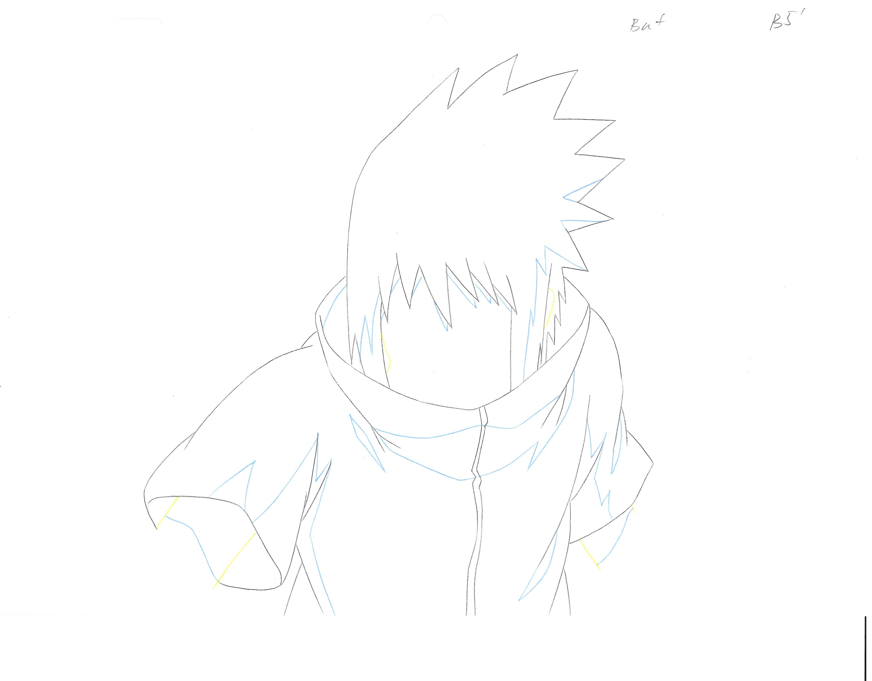 Naruto Original Sketch (Sasuke Uchiha) 16 pages Set