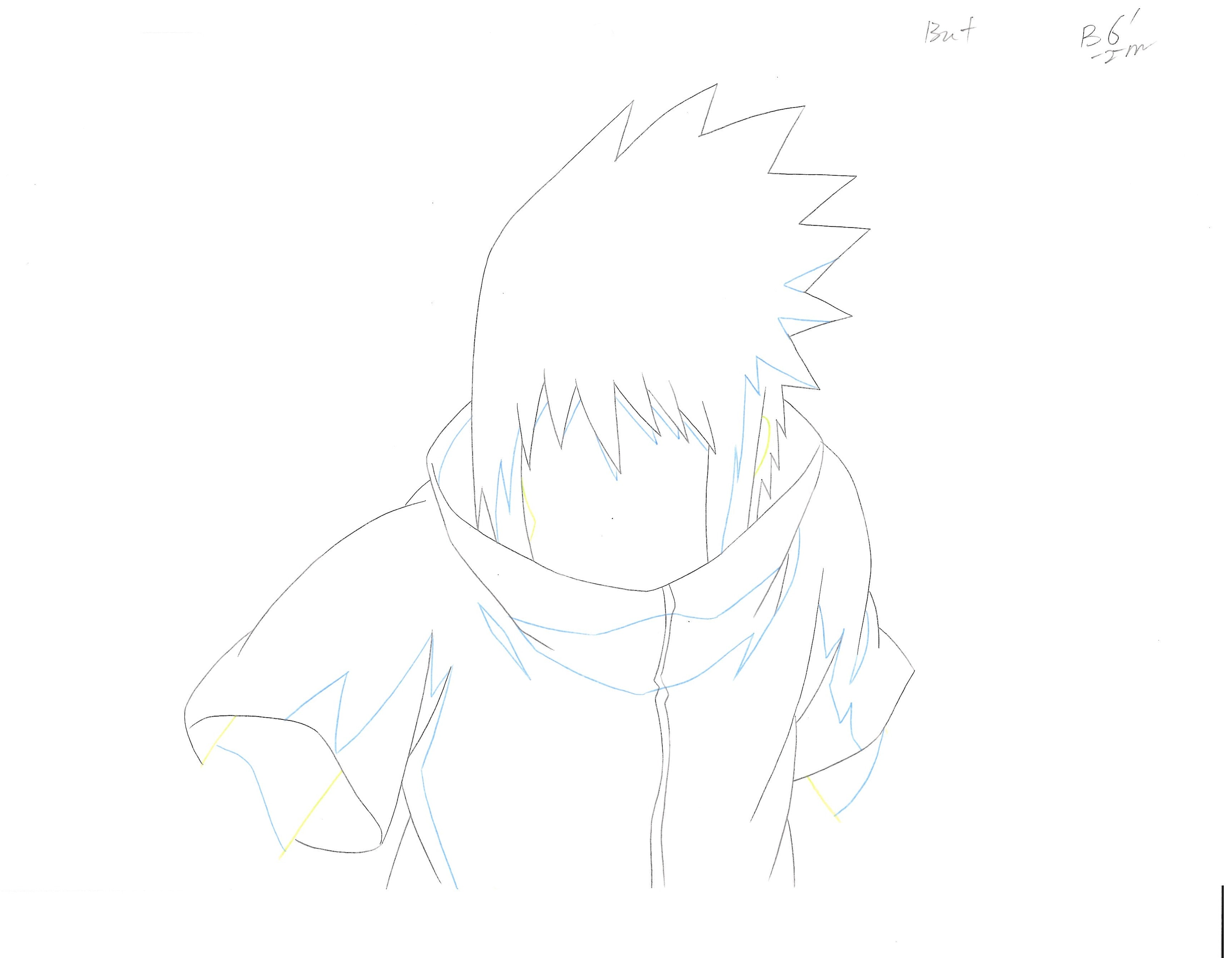 Naruto Original Sketch (Sasuke Uchiha) 16 pages Set