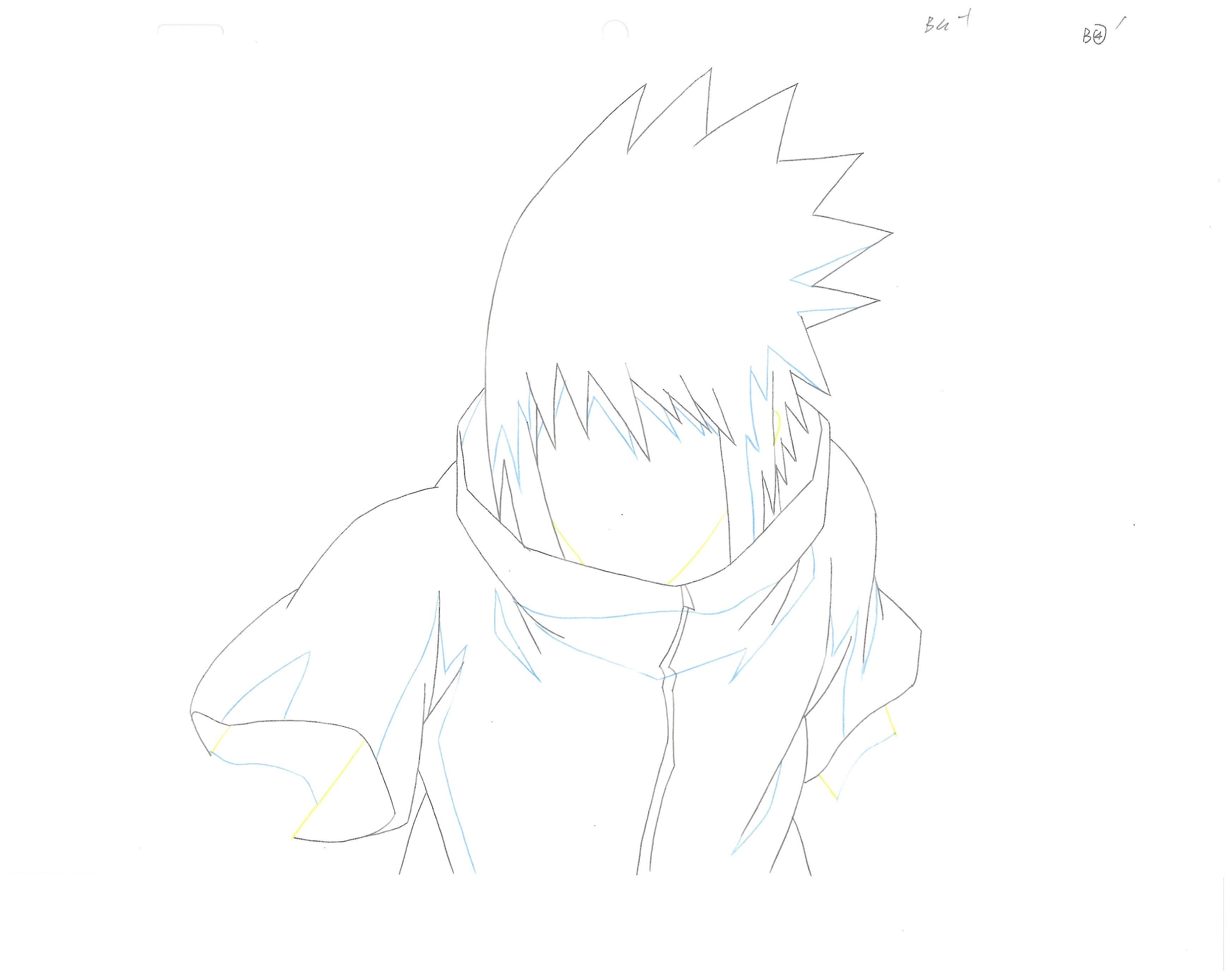 Naruto Original Sketch (Sasuke Uchiha) 16 pages Set