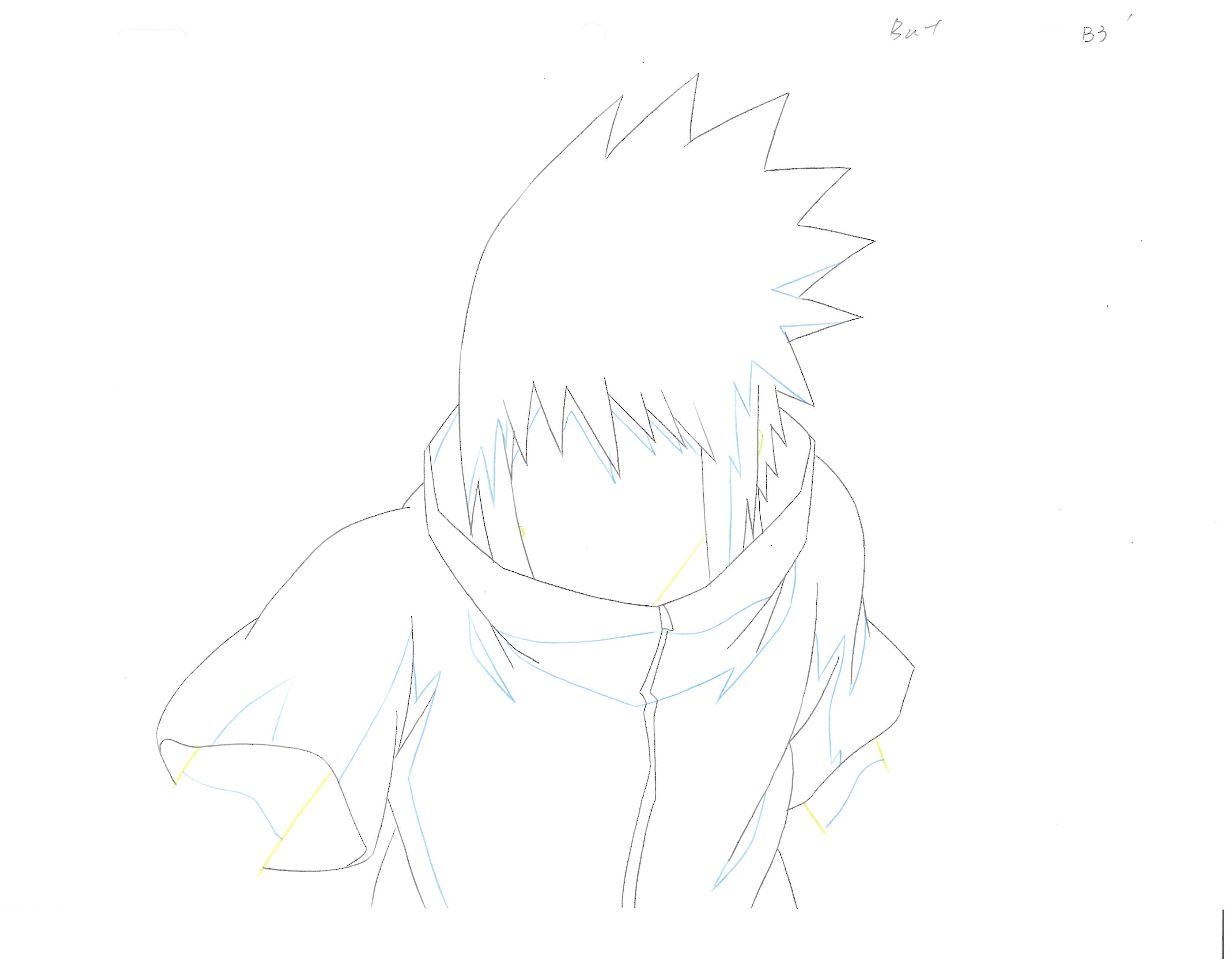 Naruto Original Sketch (Sasuke Uchiha) 16 pages Set