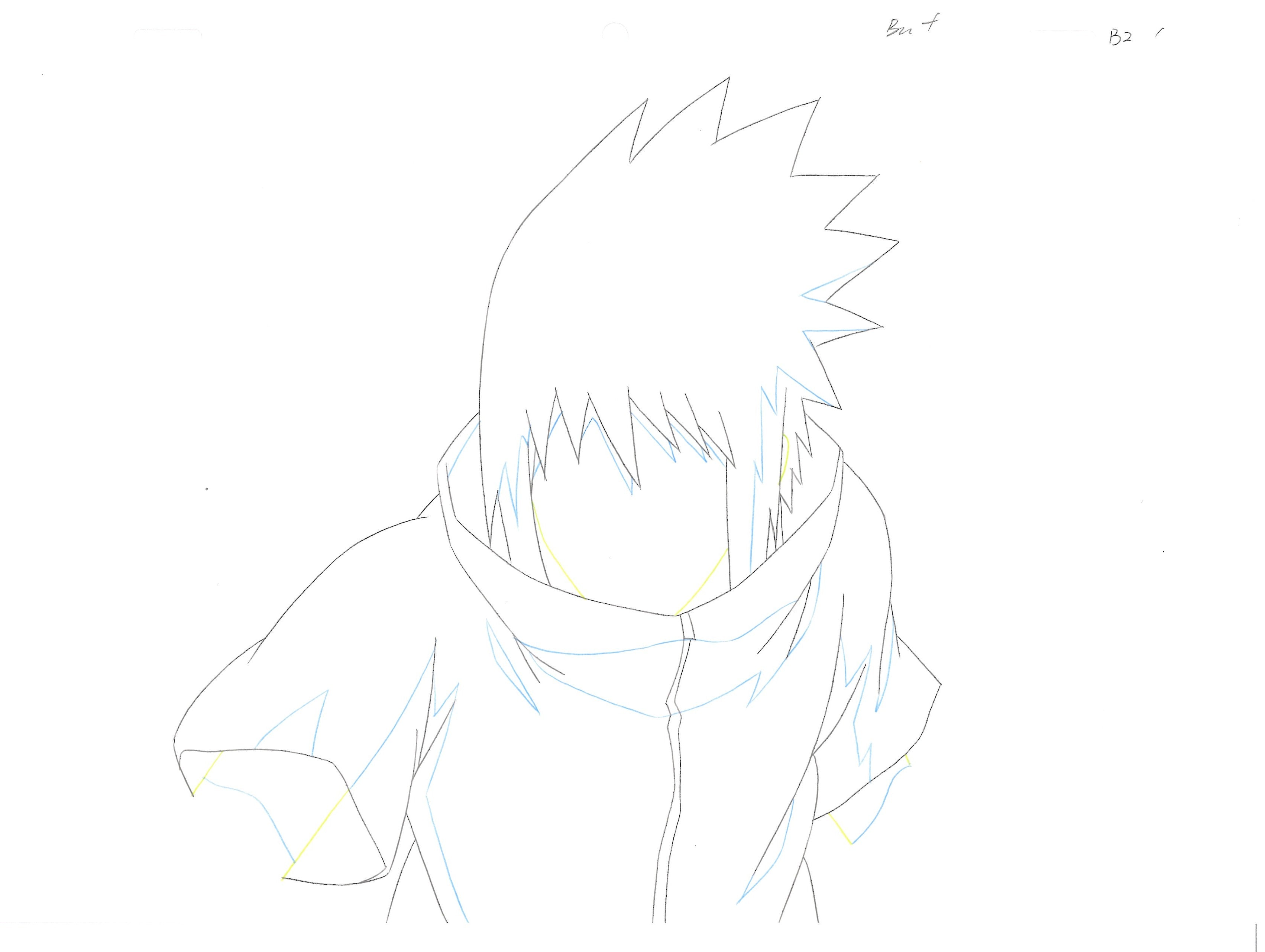 Naruto Original Sketch (Sasuke Uchiha) 16 pages Set