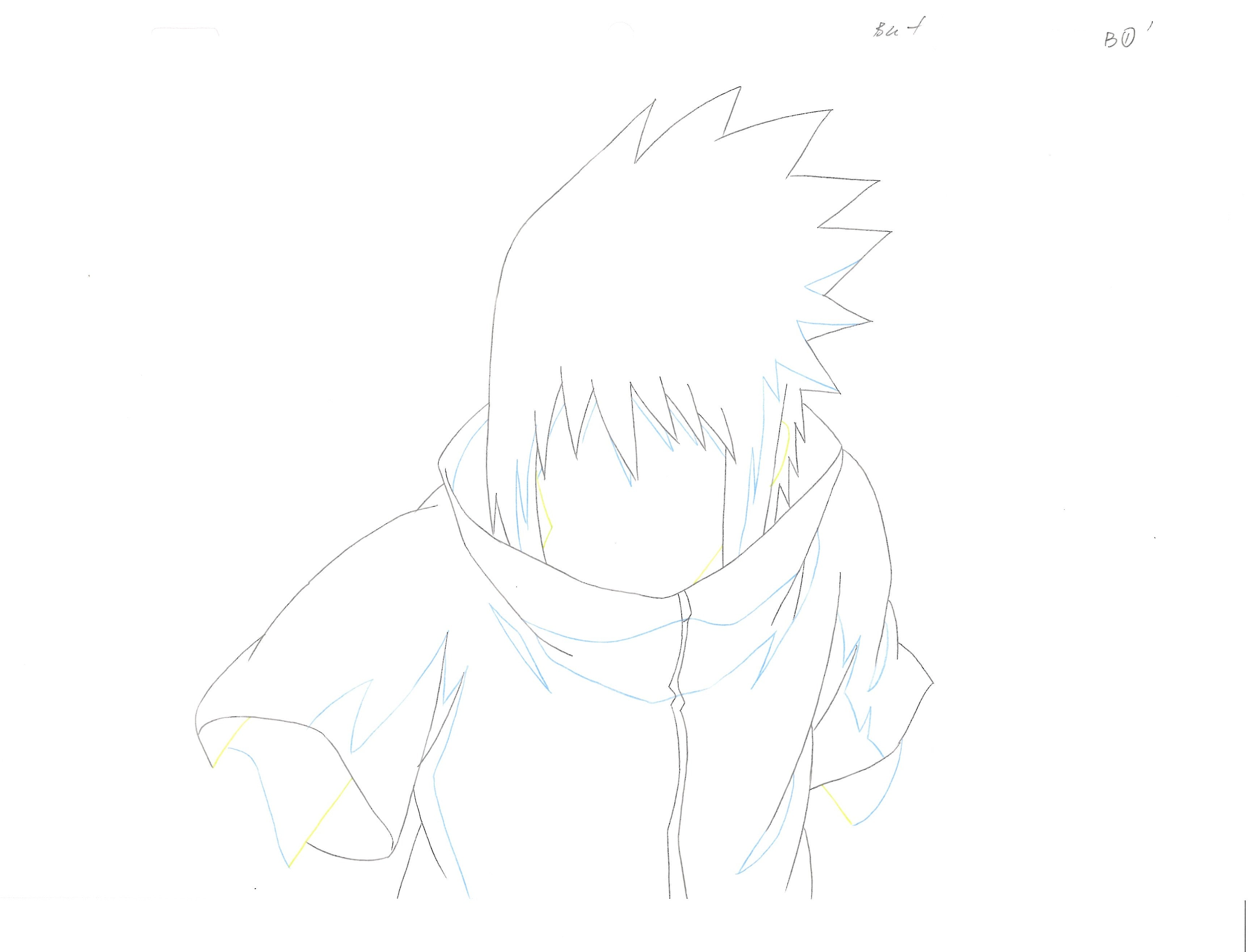 Naruto Original Sketch (Sasuke Uchiha) 16 pages Set