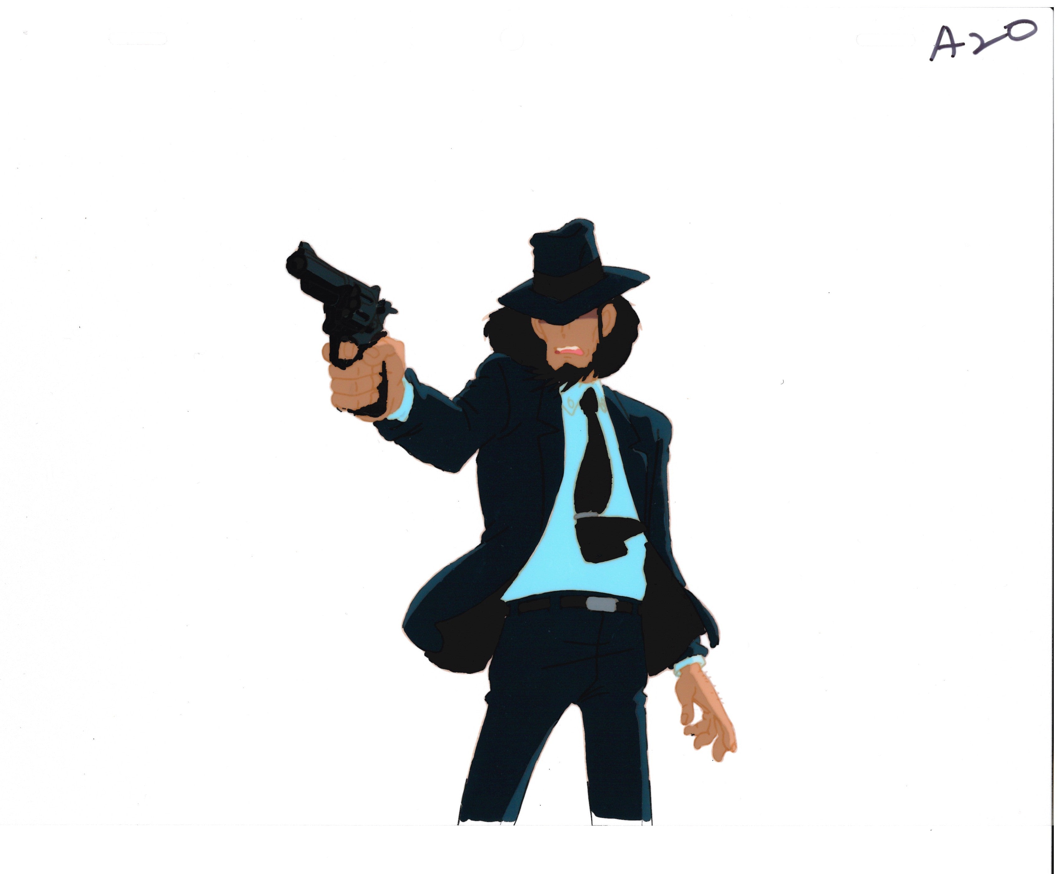 Lupin III Original Cel and Drawing (Daisuke Jigen)