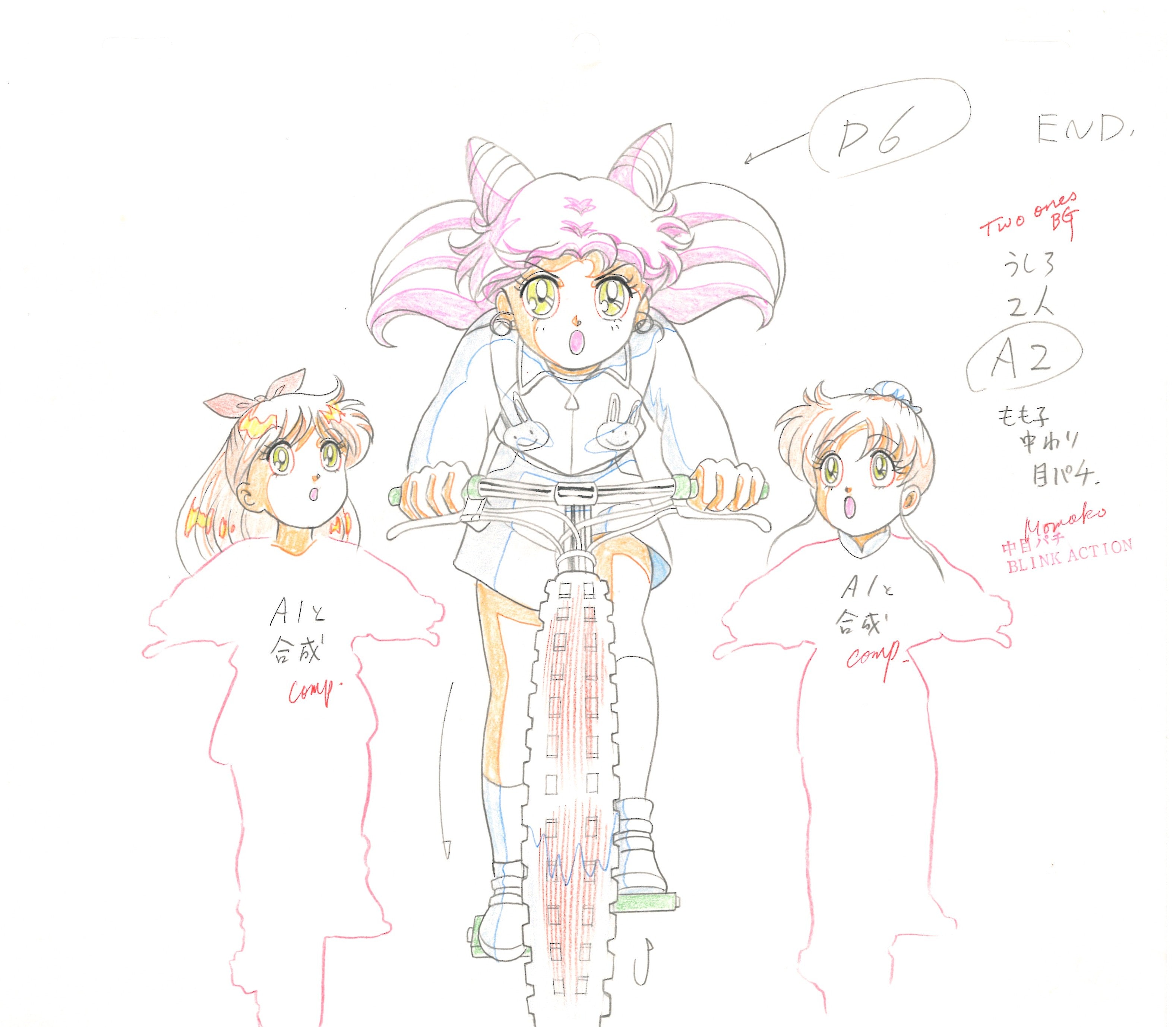 Sailor Moon Original Drawing (Chibiusa, Momoko)