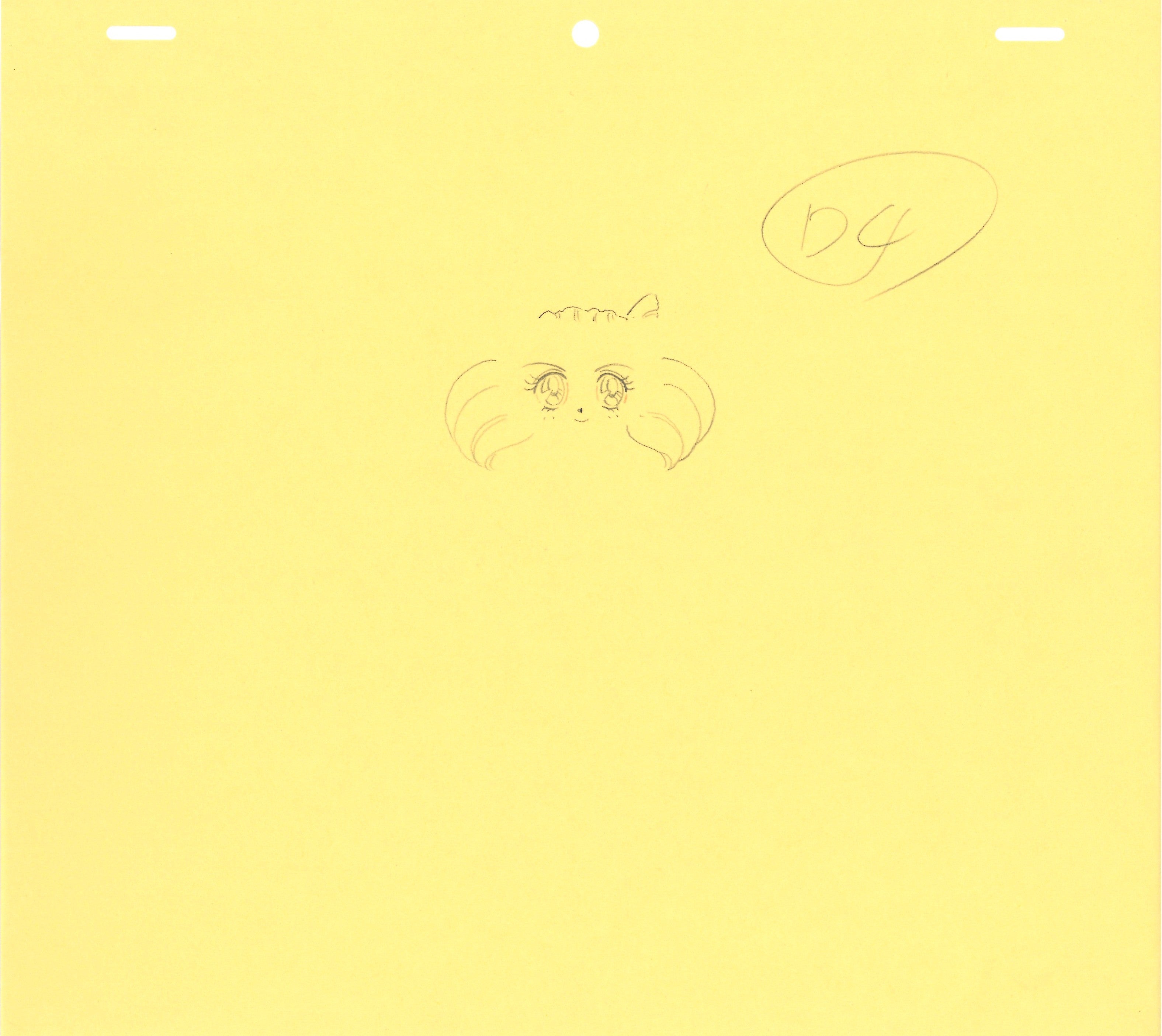 Sailor Moon Original Drawing (Chibiusa) 4 pages Set