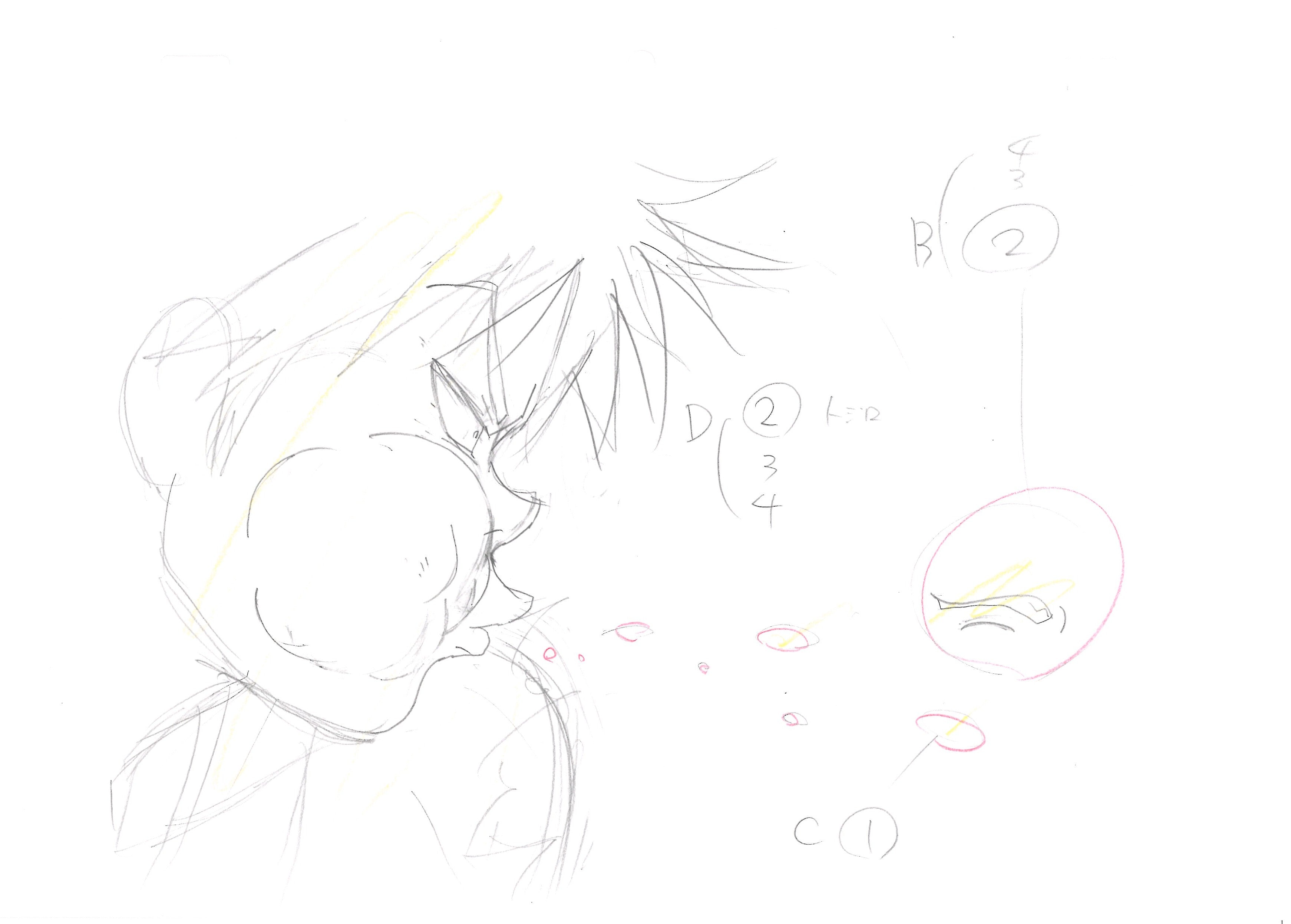 Kingdom Original Sketch (Shin and Ka Ryo Ten) 3 pages Set