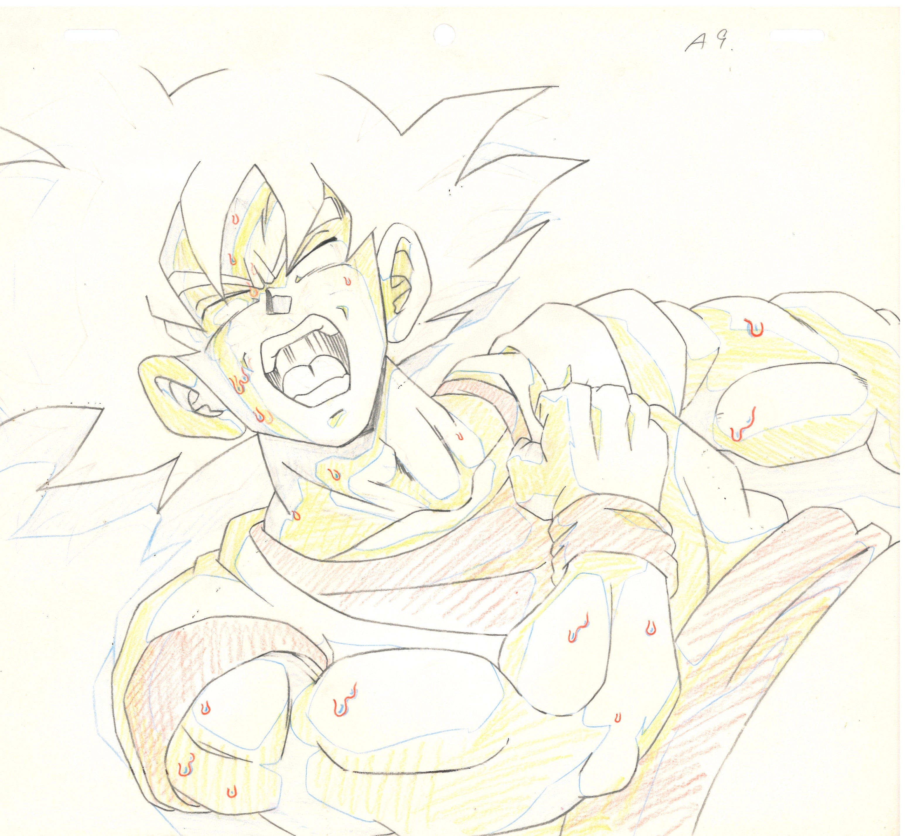 Dragonball Original Cel and Drawing (Son Goku)