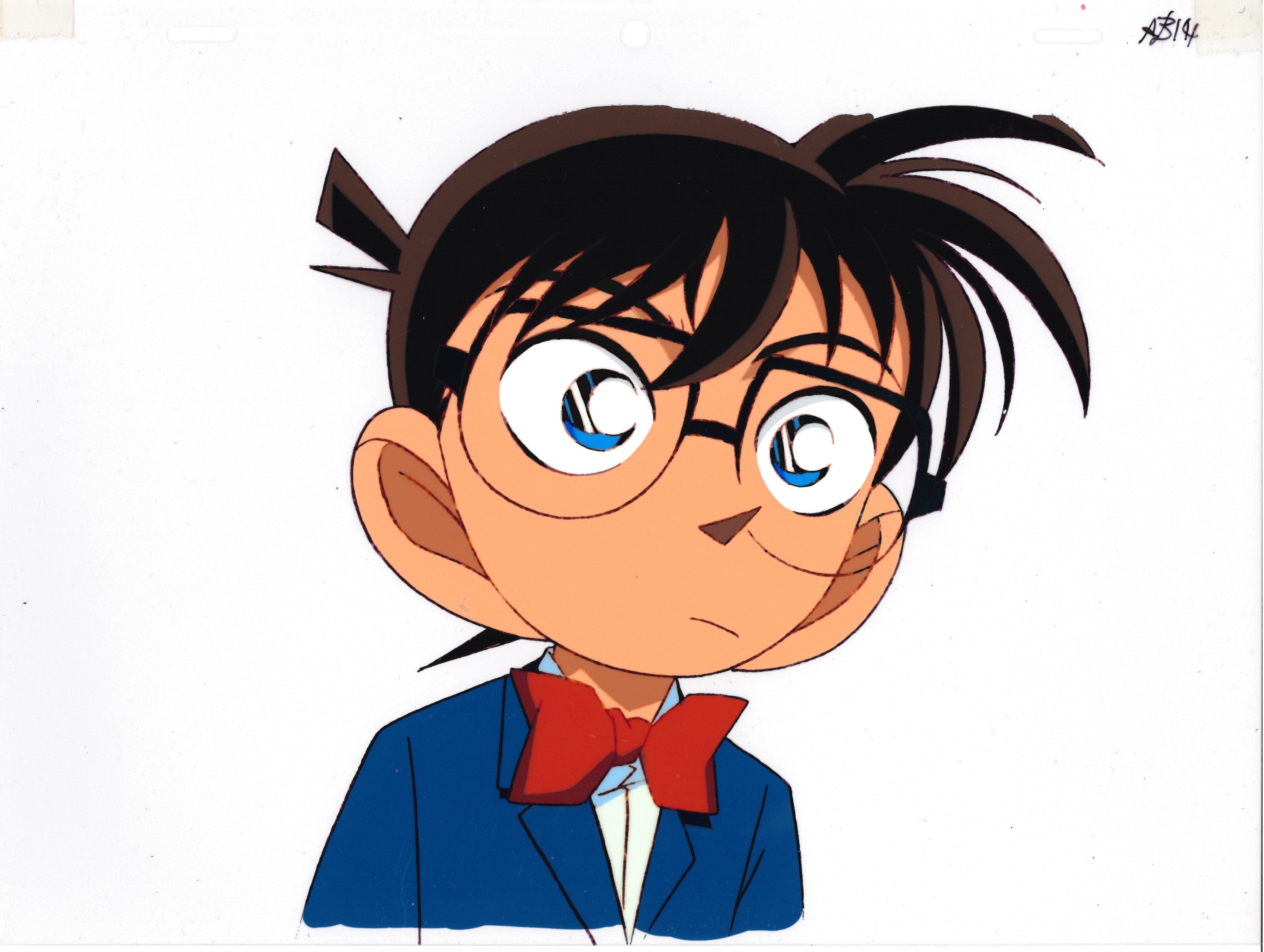 Detective Conan Original Cel, Sketch and Background (Conan Edogawa)