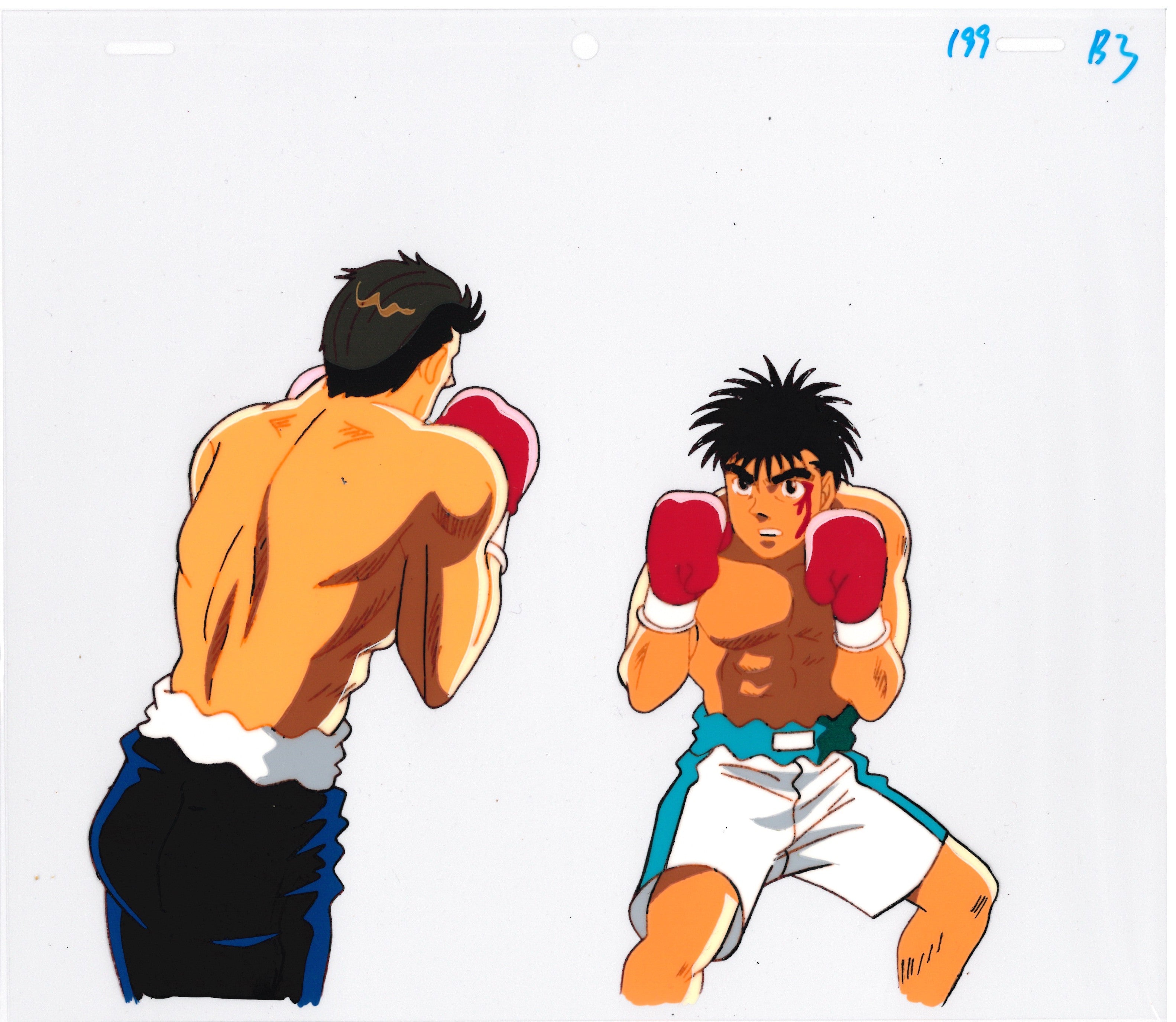 Hajime No Ippo Original Cel and Sketch (Ippo Makunouchi)