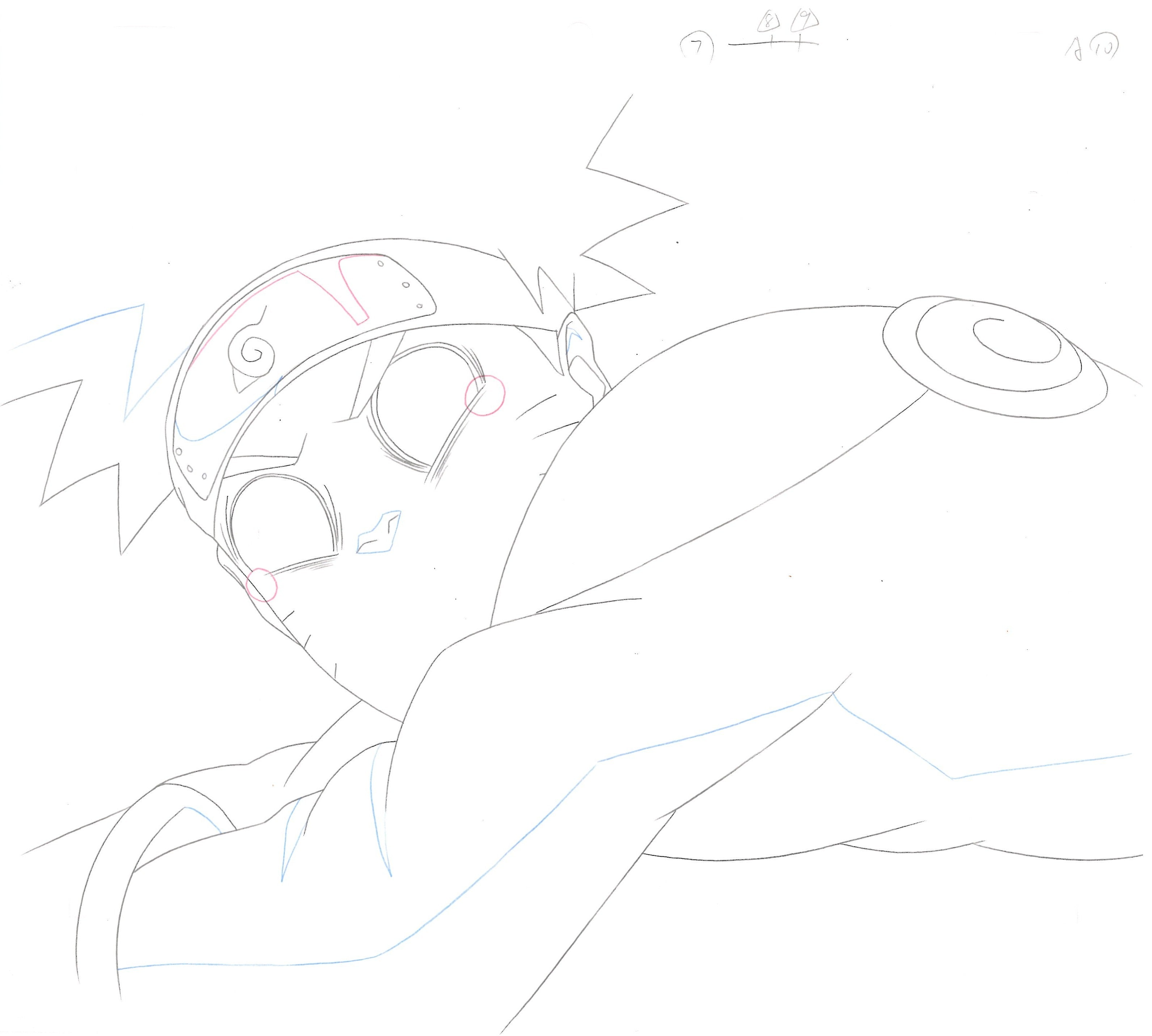 Naruto Original Sketch (Naruto Uzumaki) 7 pages Set