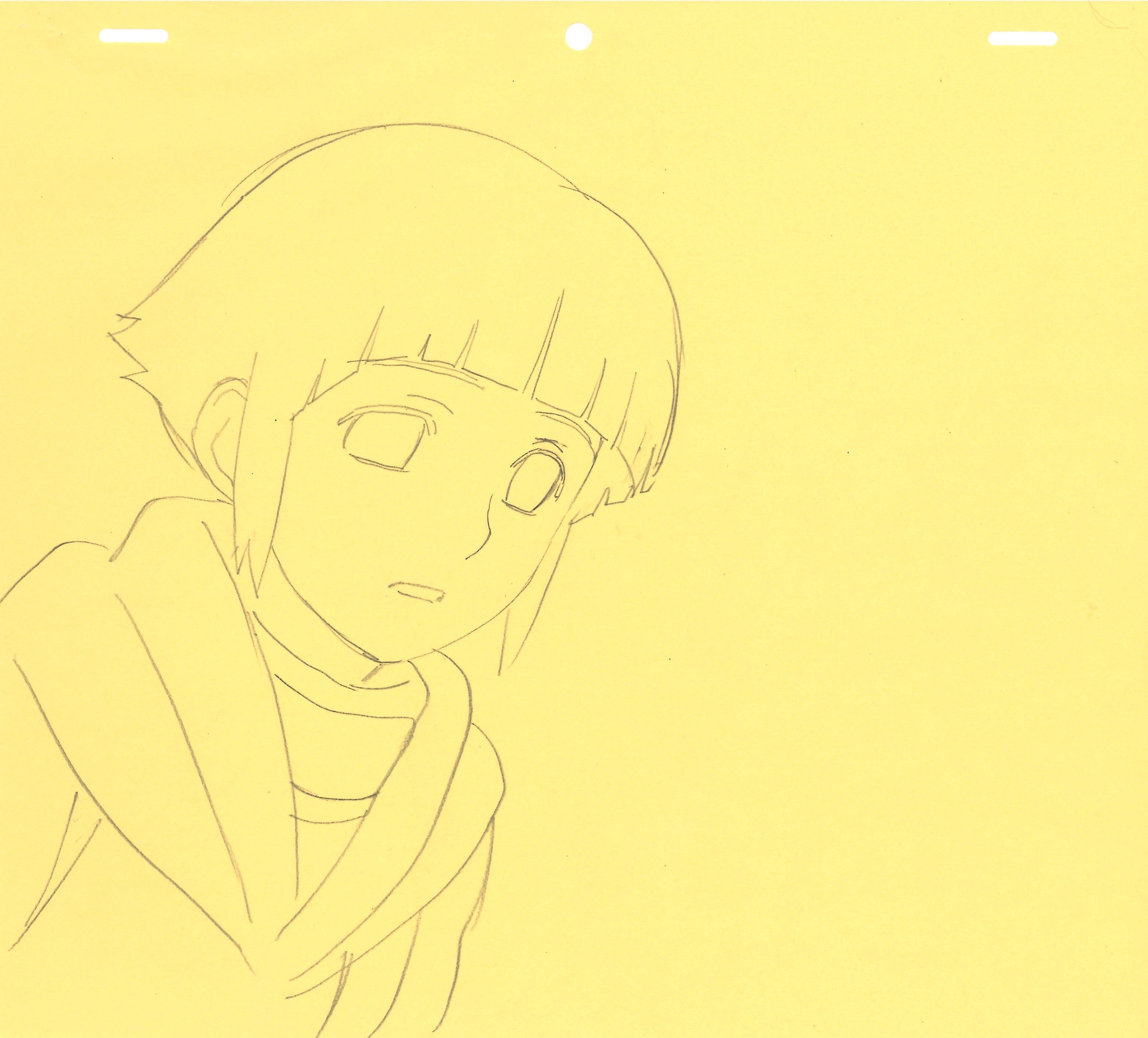 Naruto Original Sketch (Hinata Hyuga) 2 pages Set