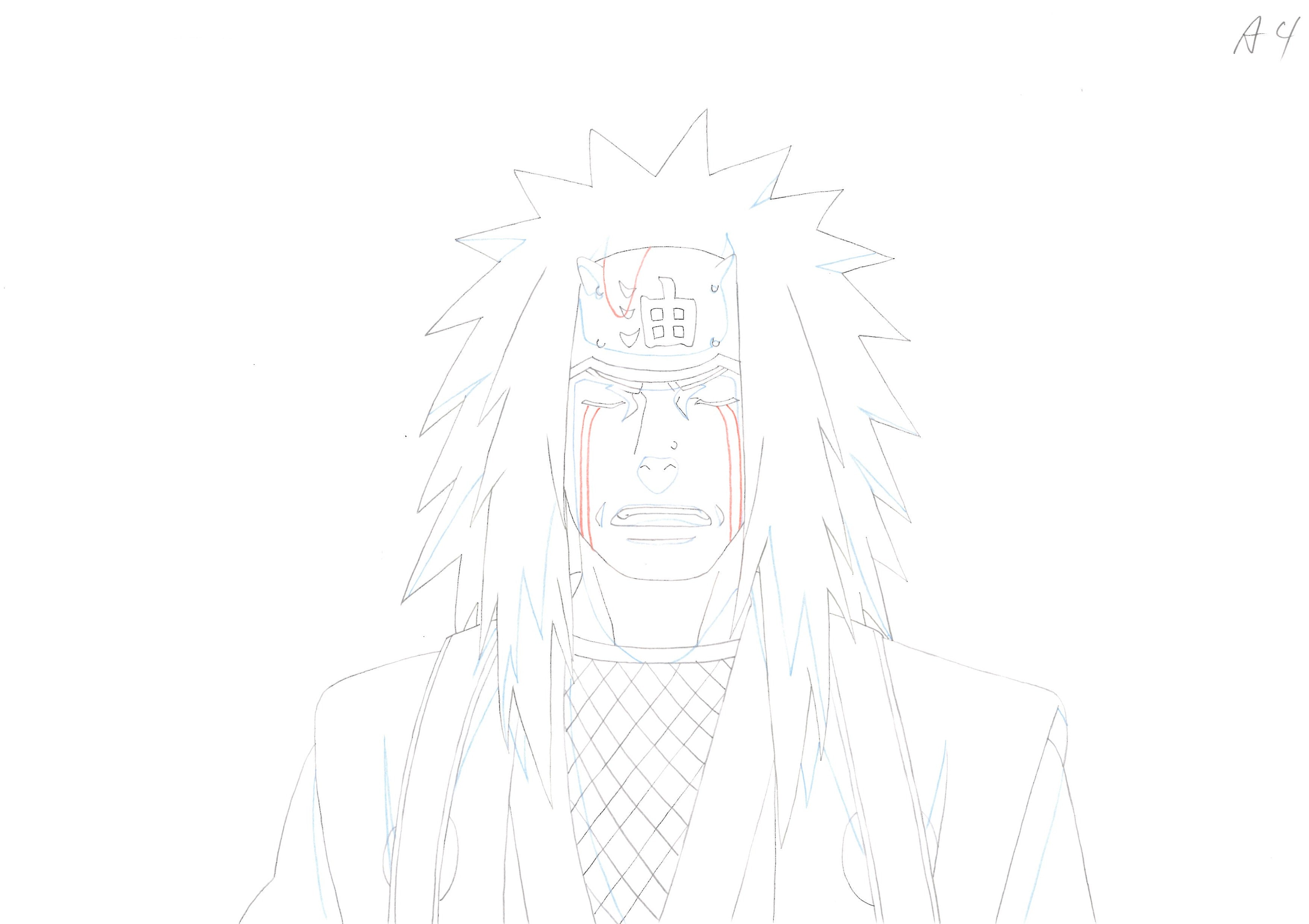 Naruto Original Sketch (Jiraiya)