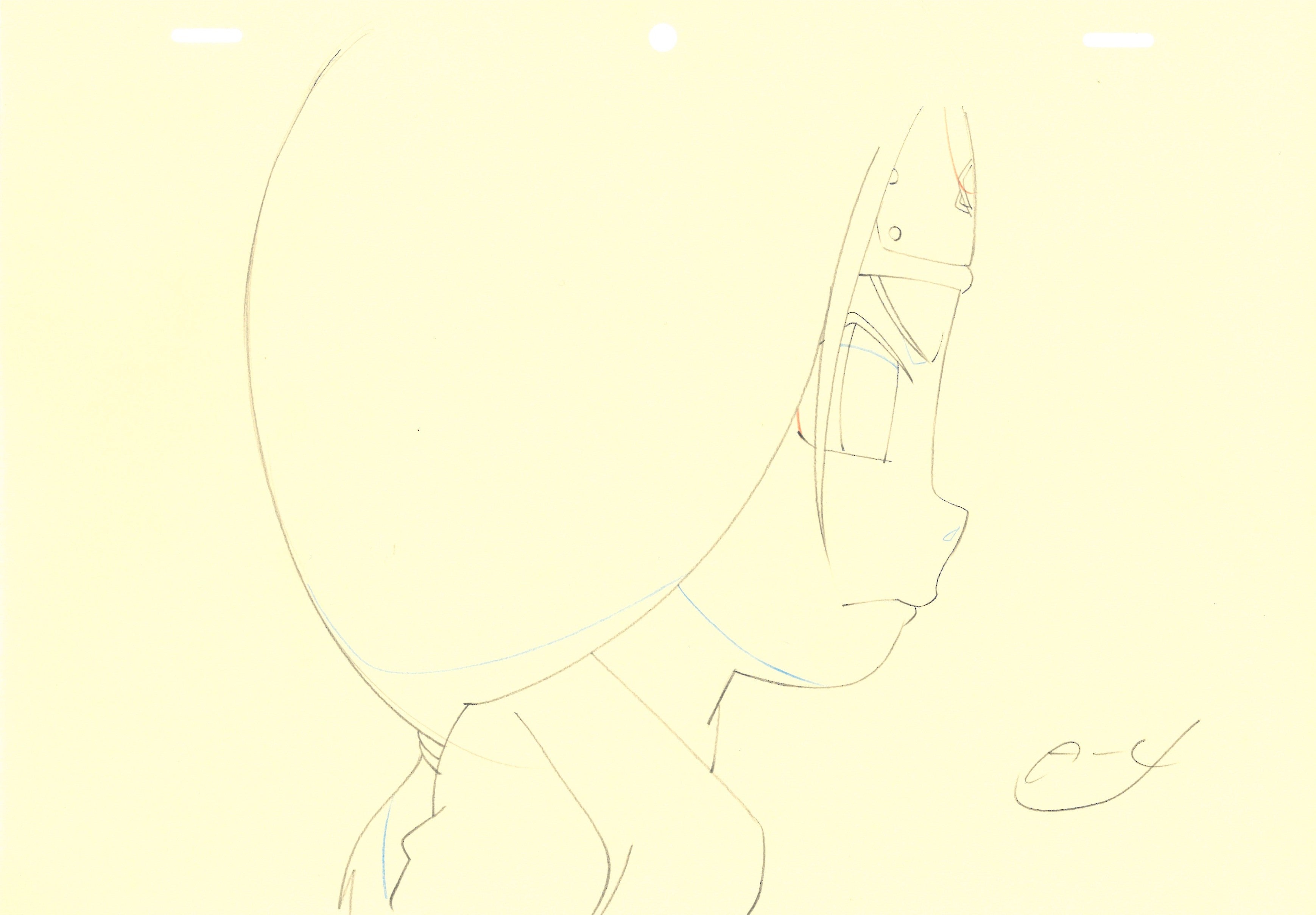 Naruto Original Sketch (Neji) 2 pages Set