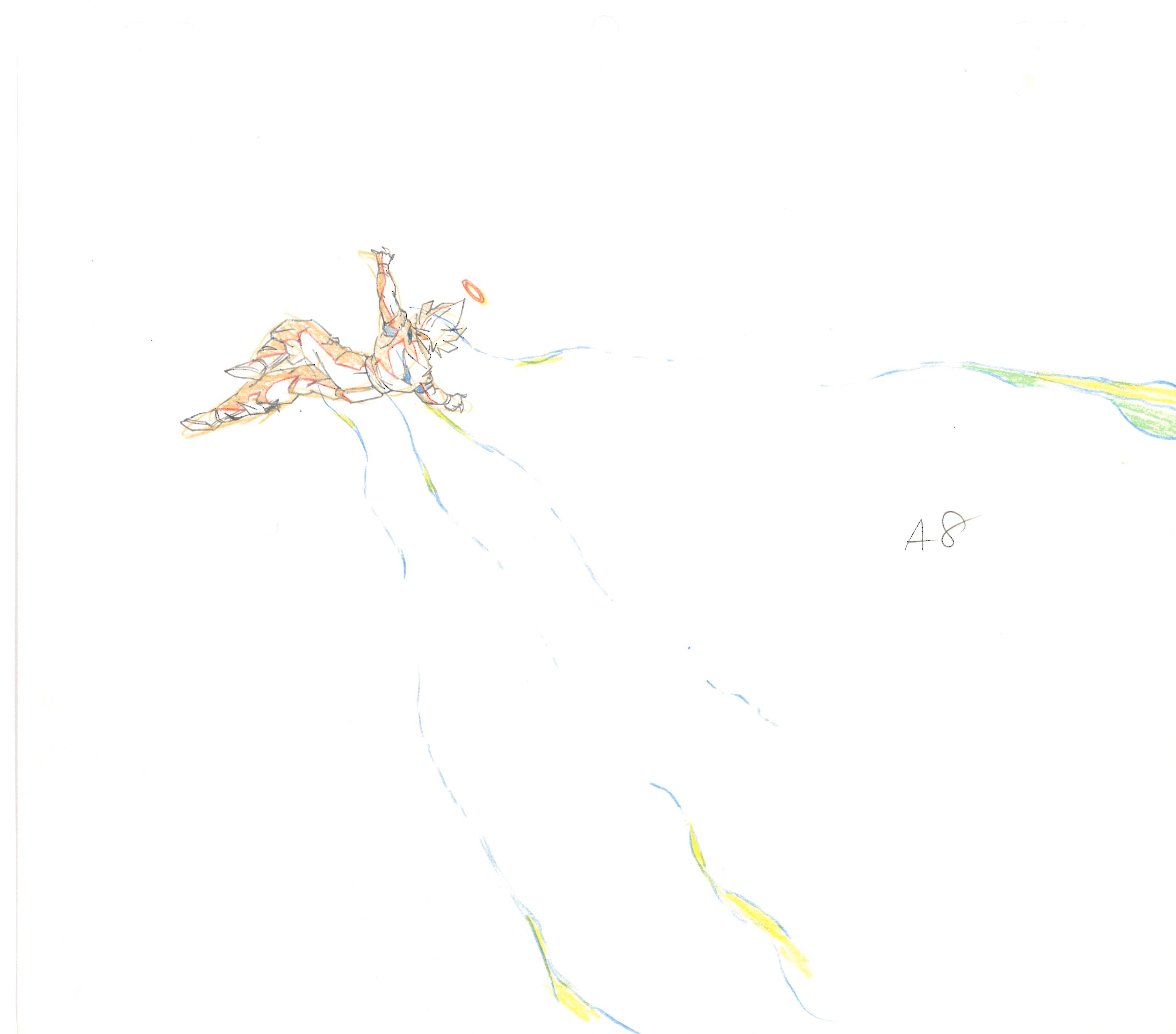 Dragon Ball Z Original Drawing (Son Goku) 3 pages Set