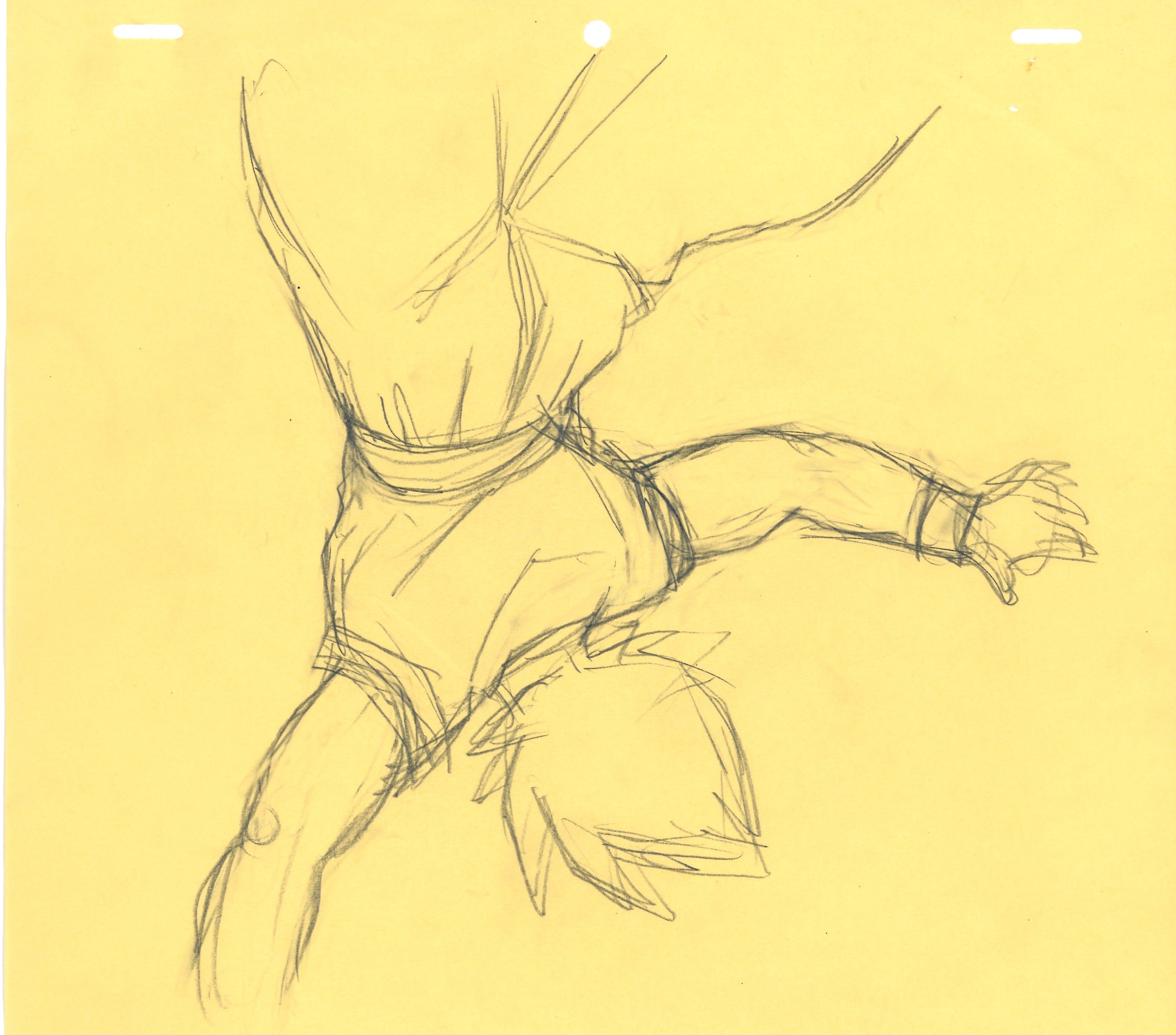 Dragon Ball Z Original Drawing (Son Goku) 4 pages Set