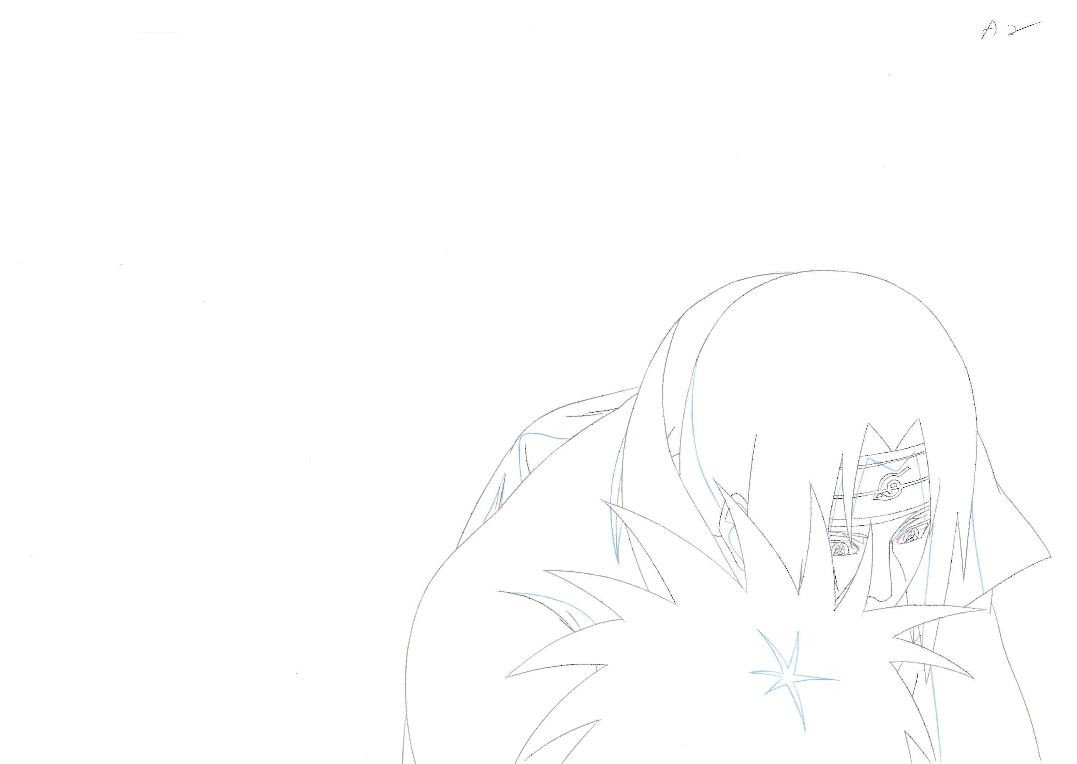 Naruto Original Sketch (Itachi) 3 pages Set