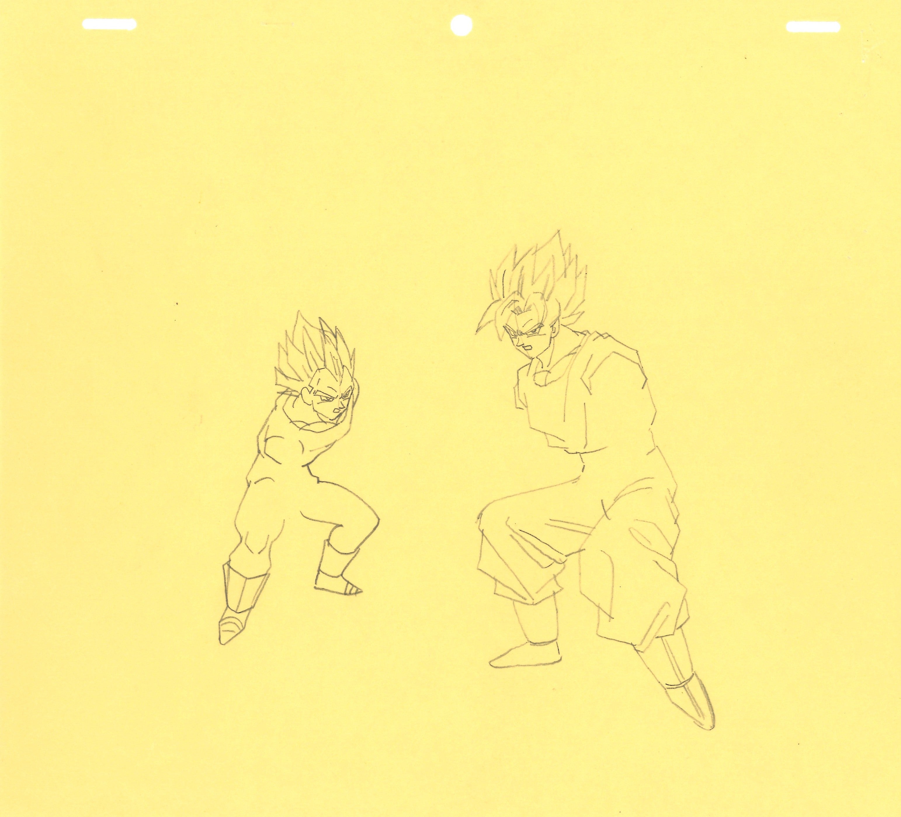 Dragon Ball Z Original Drawing (Son Goku, Vegeta) 14 pages Set