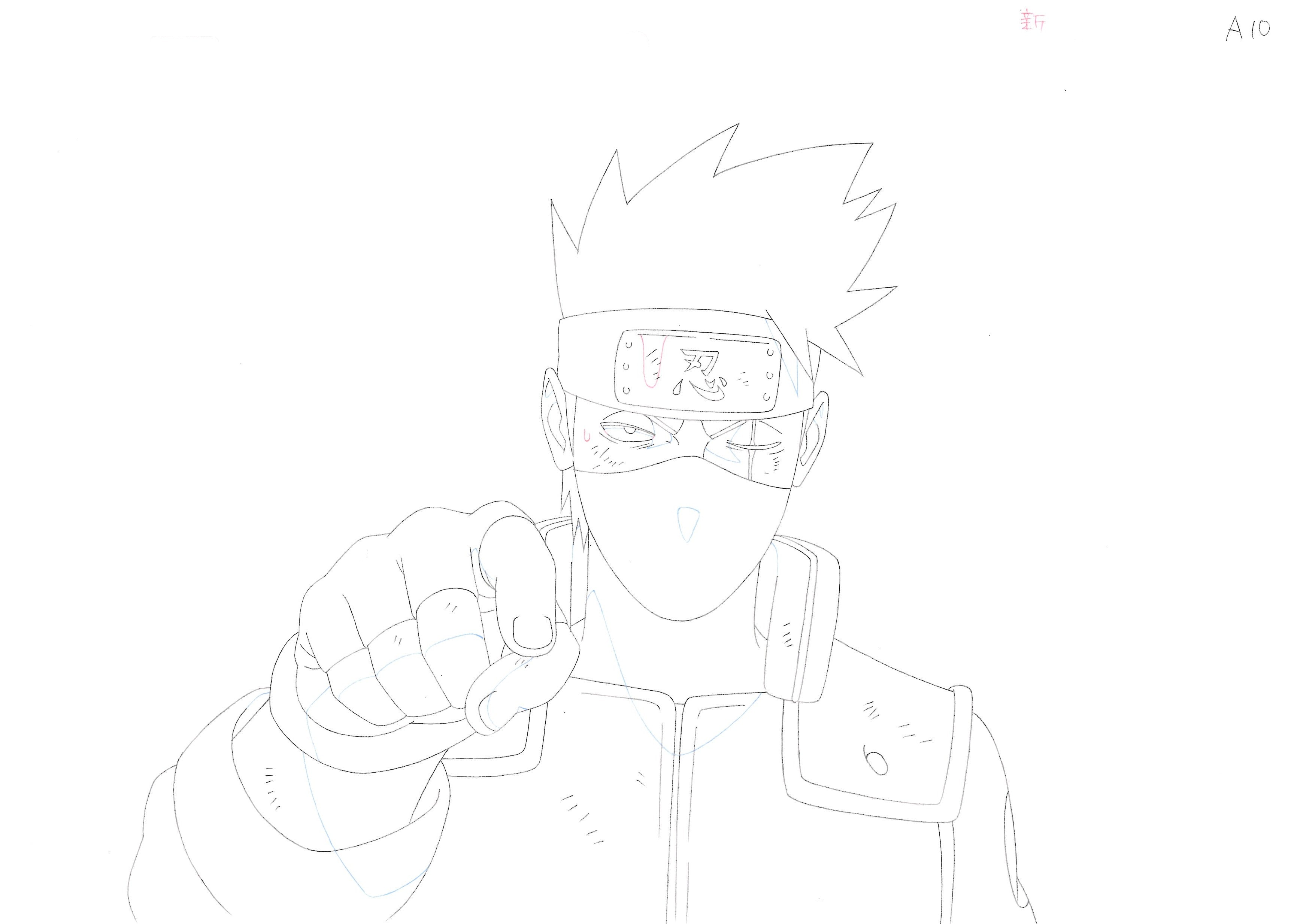 Naruto Original Sketch (Kakashi) 11 pages Set