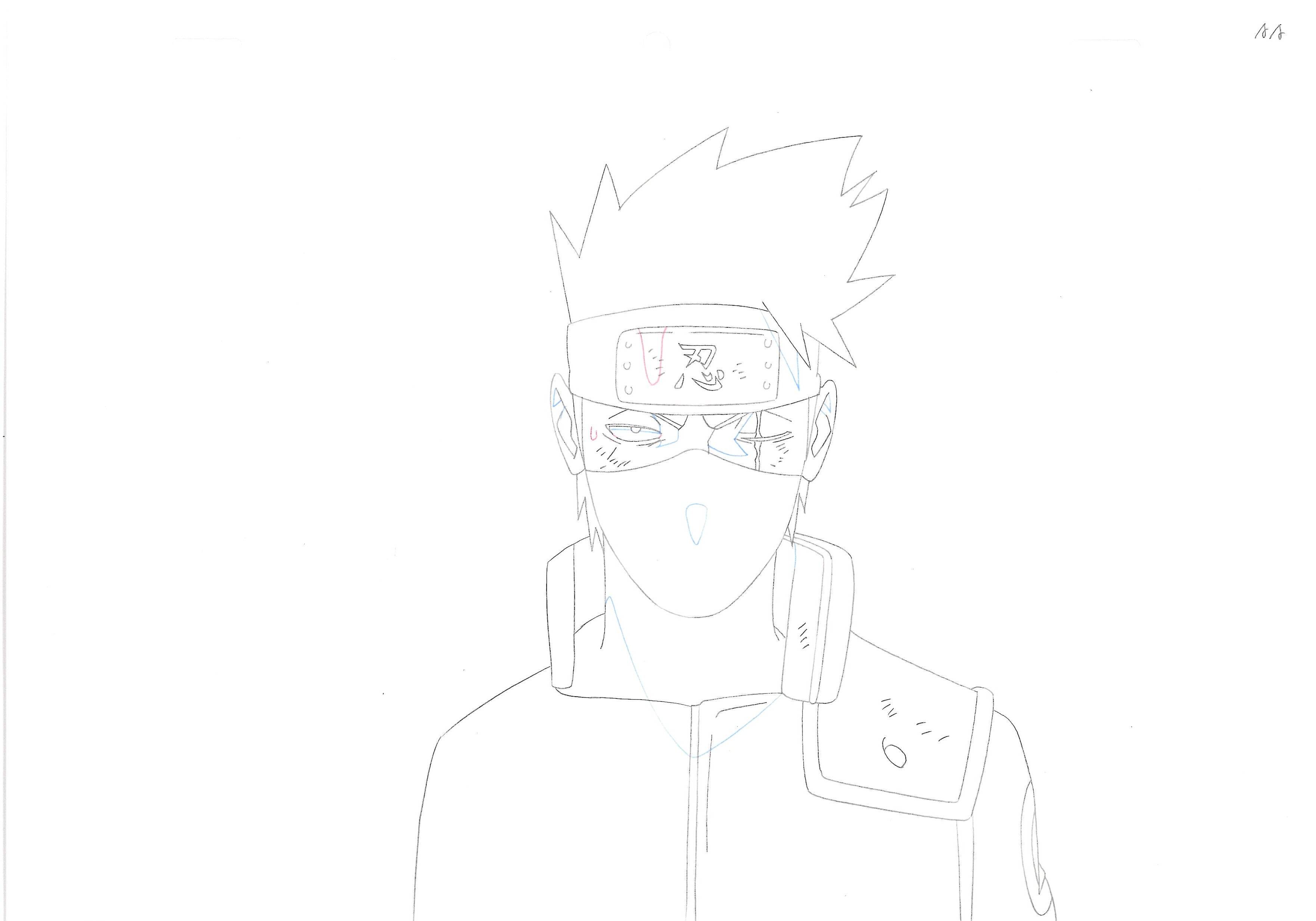 Naruto Original Sketch (Kakashi) 11 pages Set