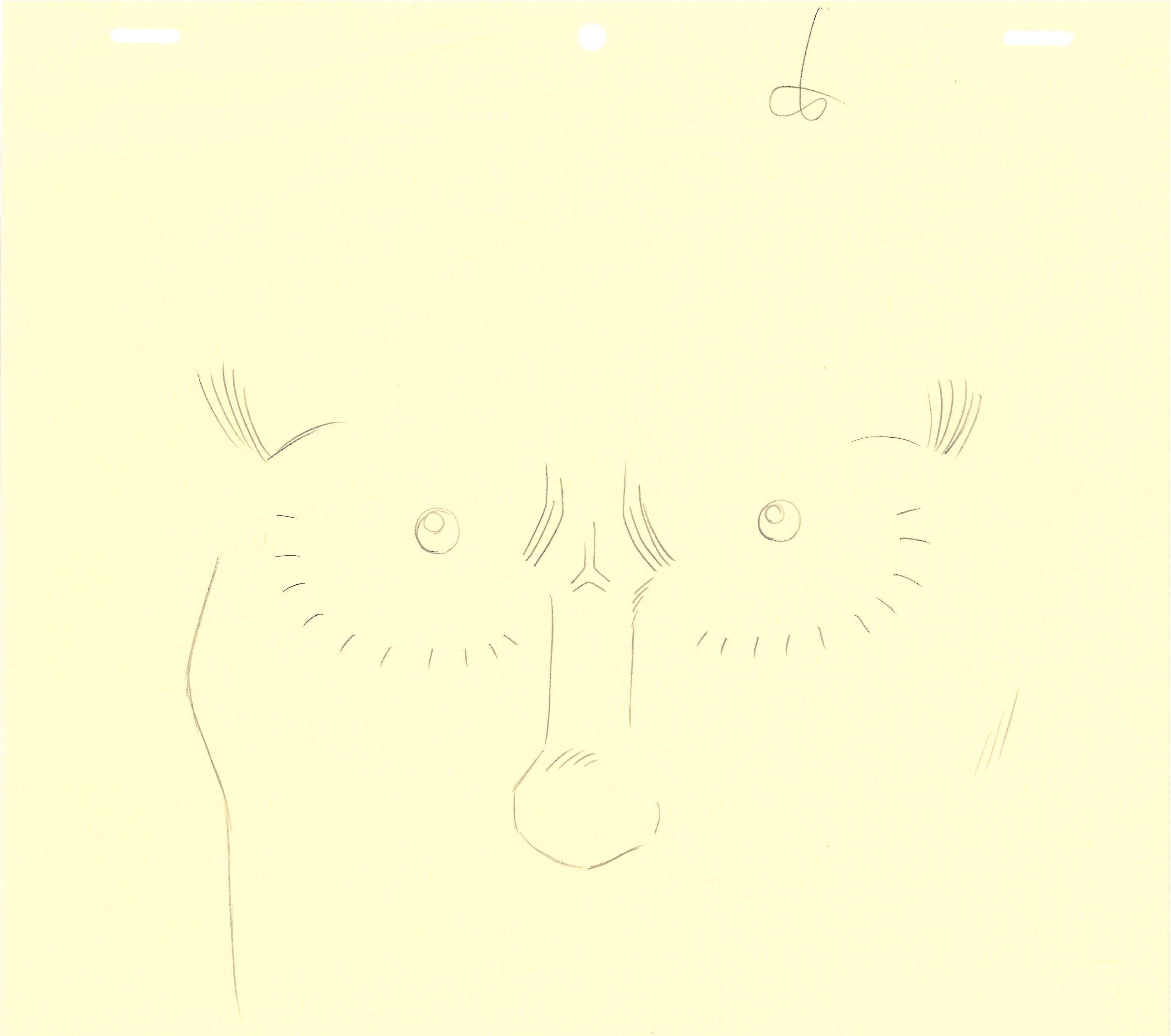 Lupin III Original Sketch (Zenigata) 6 pages Set