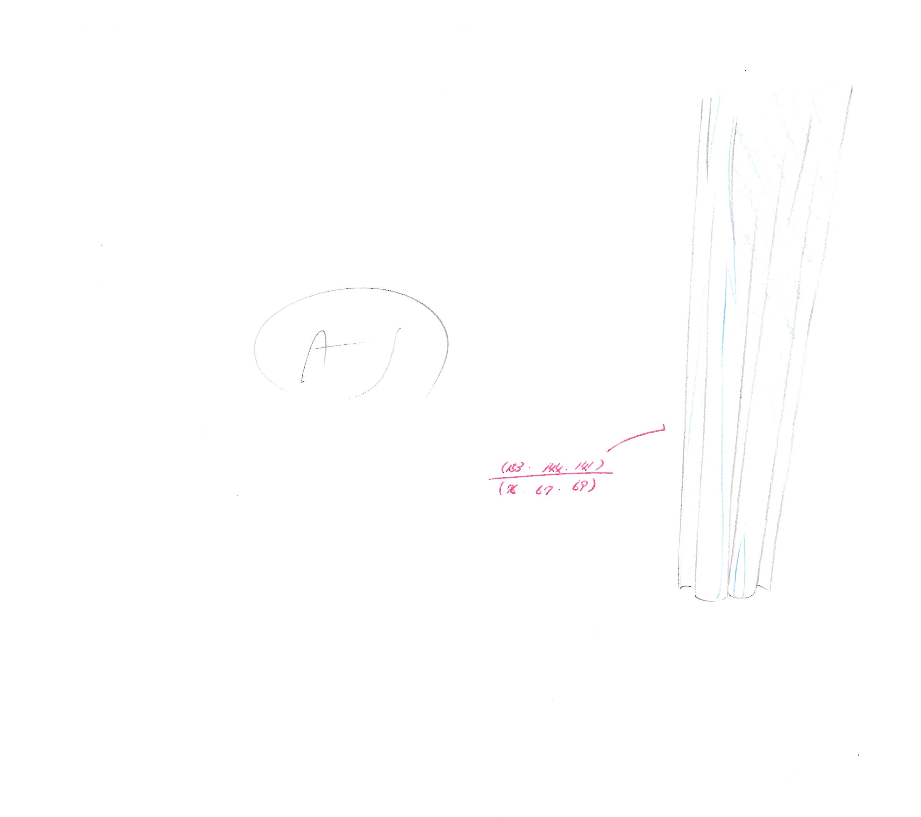 Lupin III Original Sketch (Zenigata) 6 pages Set