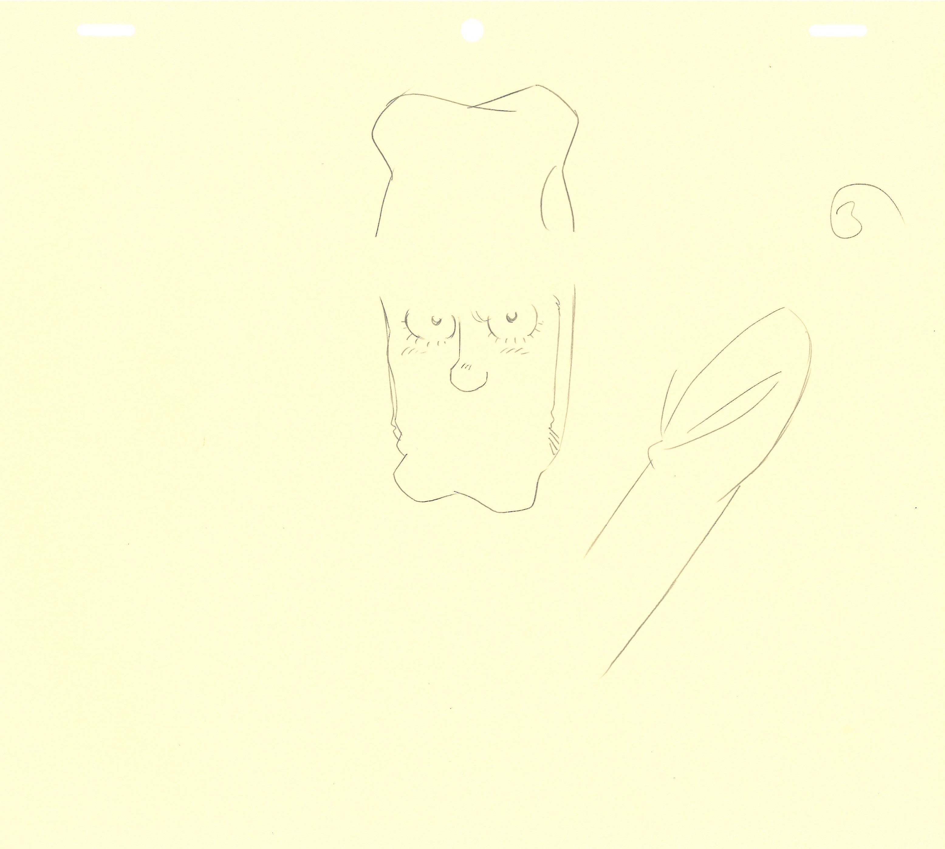 Lupin III Original Sketch (Zenigata) 2 pages Set