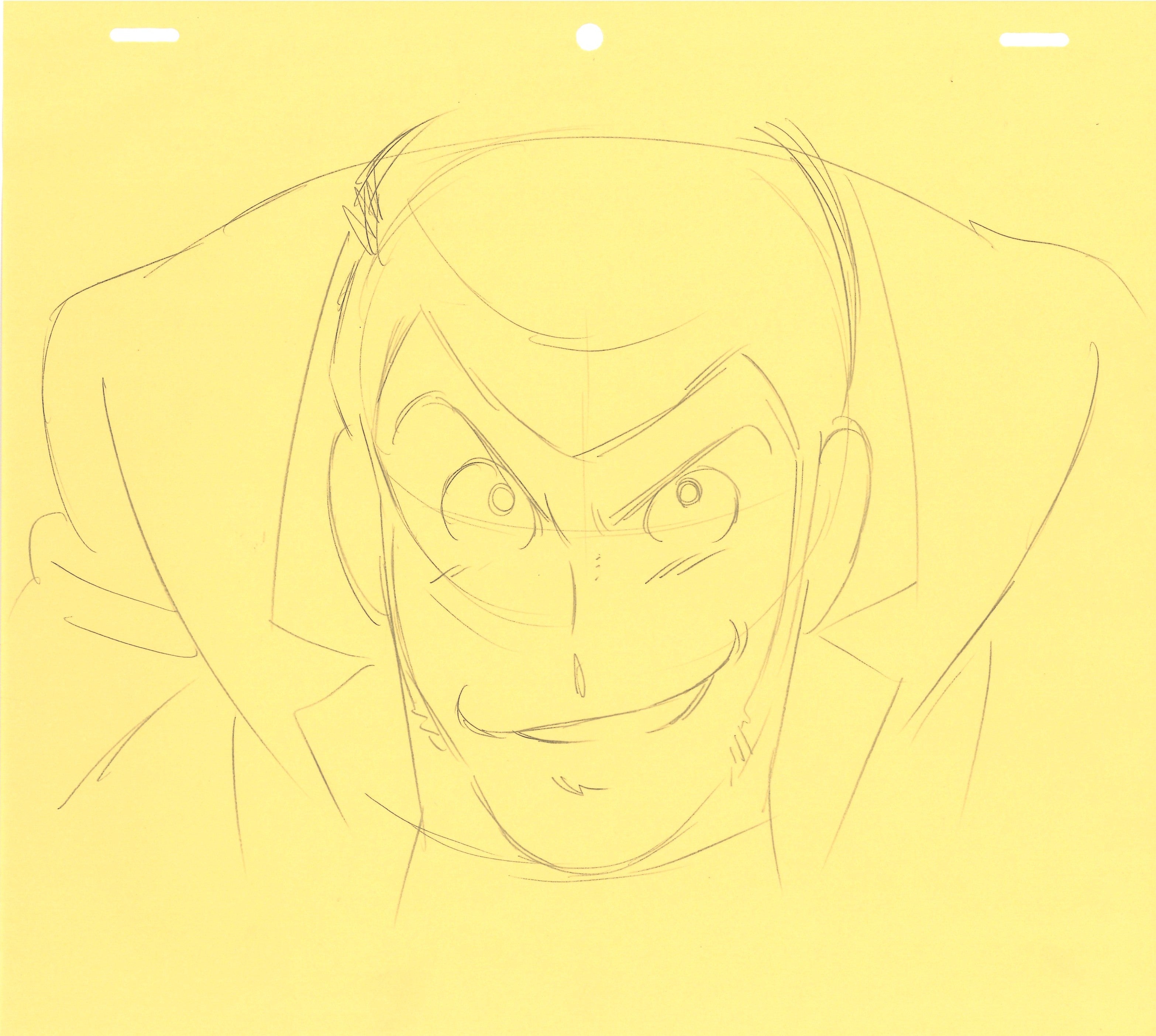 Lupin III Original Sketch (Lupin) 2 pages Set