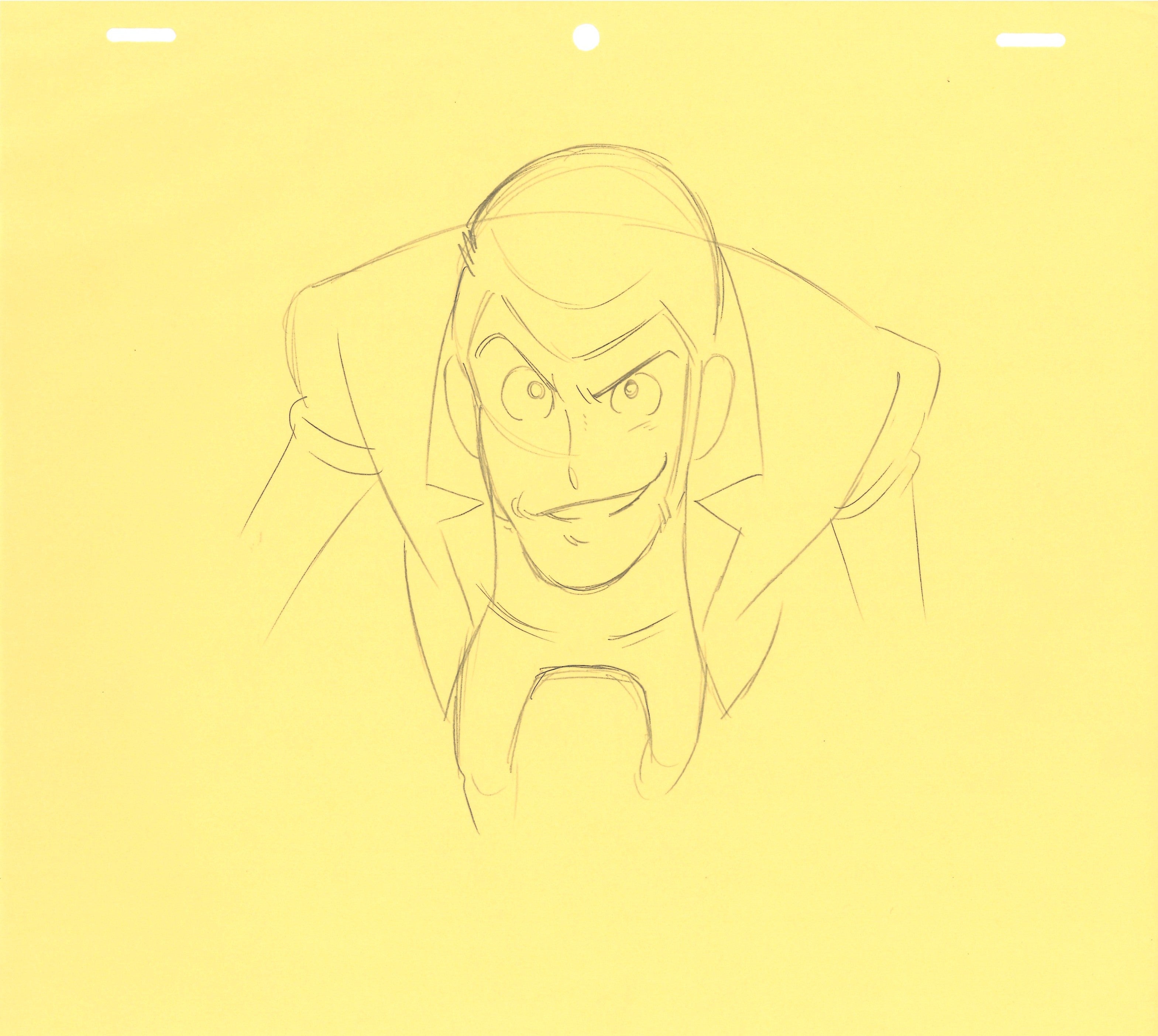 Lupin III Original Sketch (Lupin) 2 pages Set