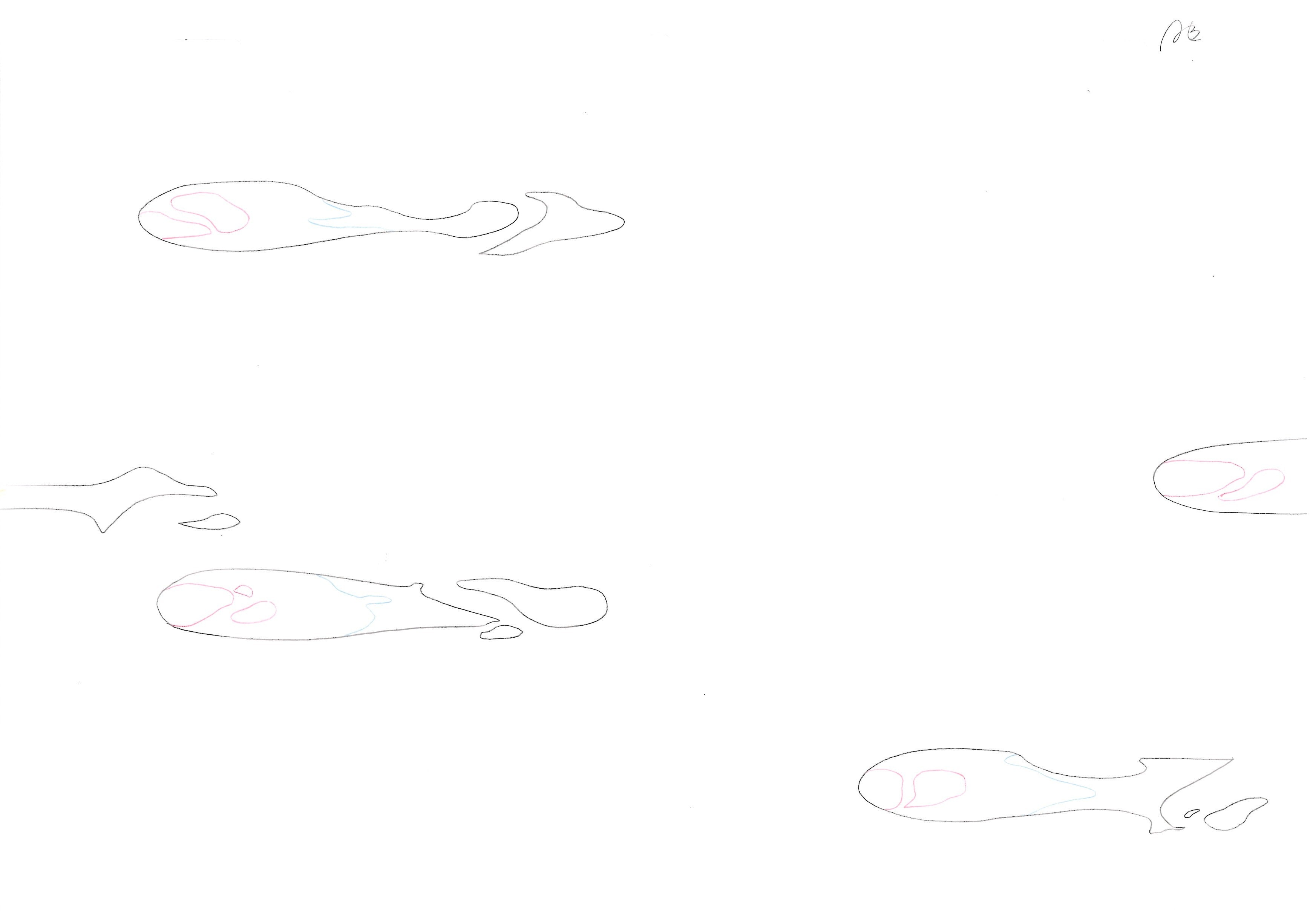 Black Clover Original Sketch (Asta) 6 pages Set