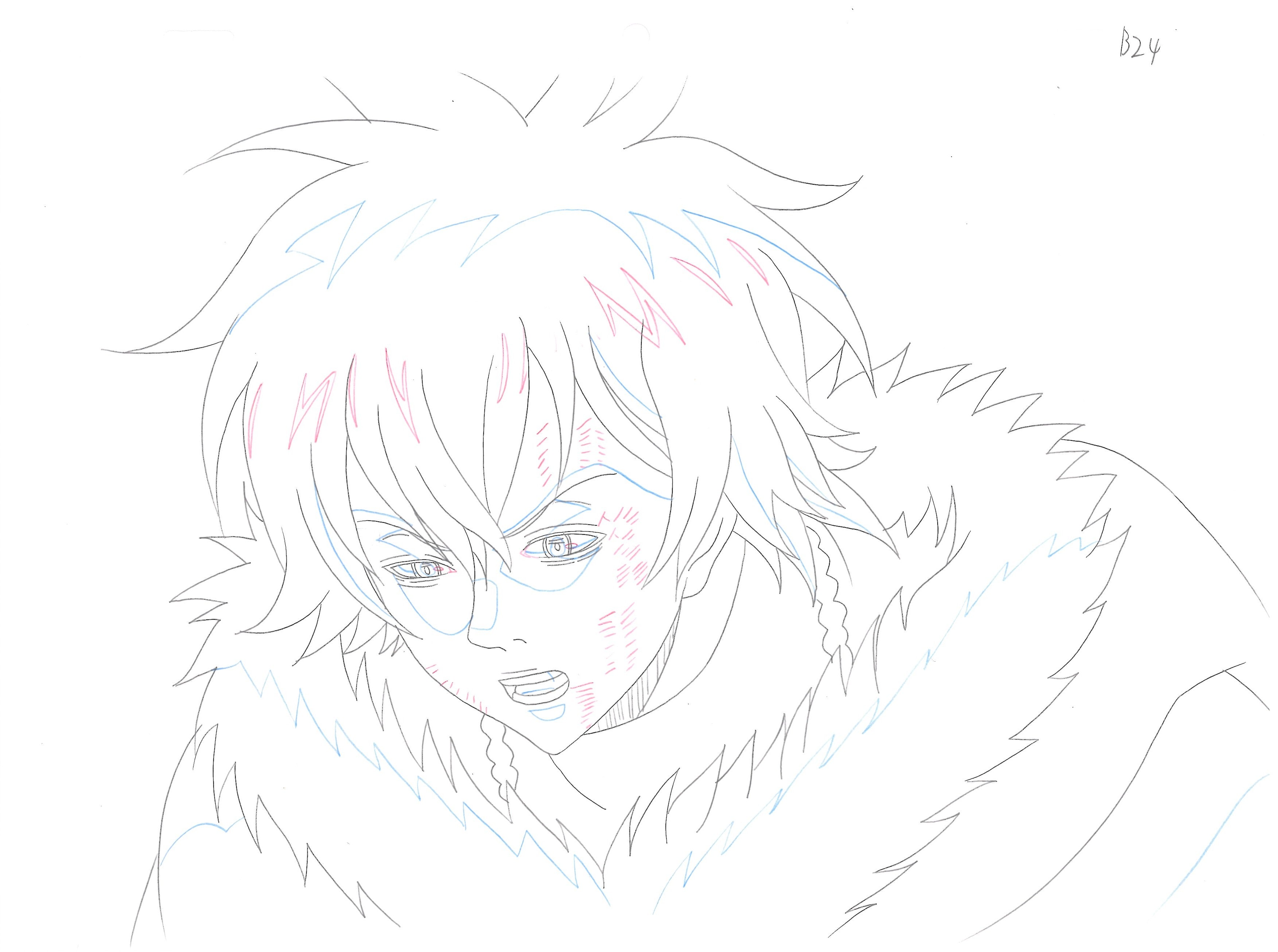 Black Clover Original Sketch (Yuno) 3-page Set