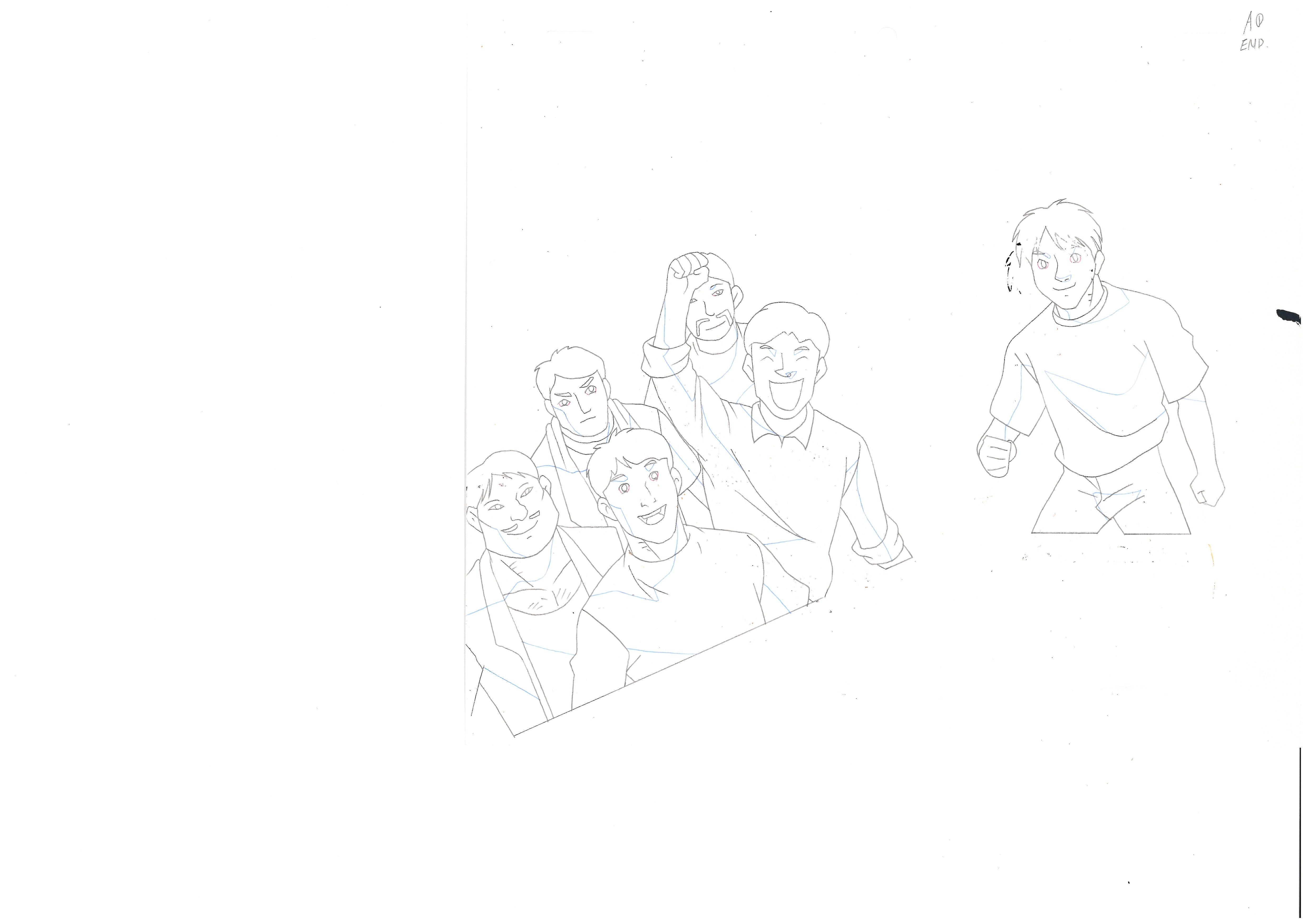 Hajime No Ippo Original & Sketch & Background(Ippo Makunouchi, frame B15)