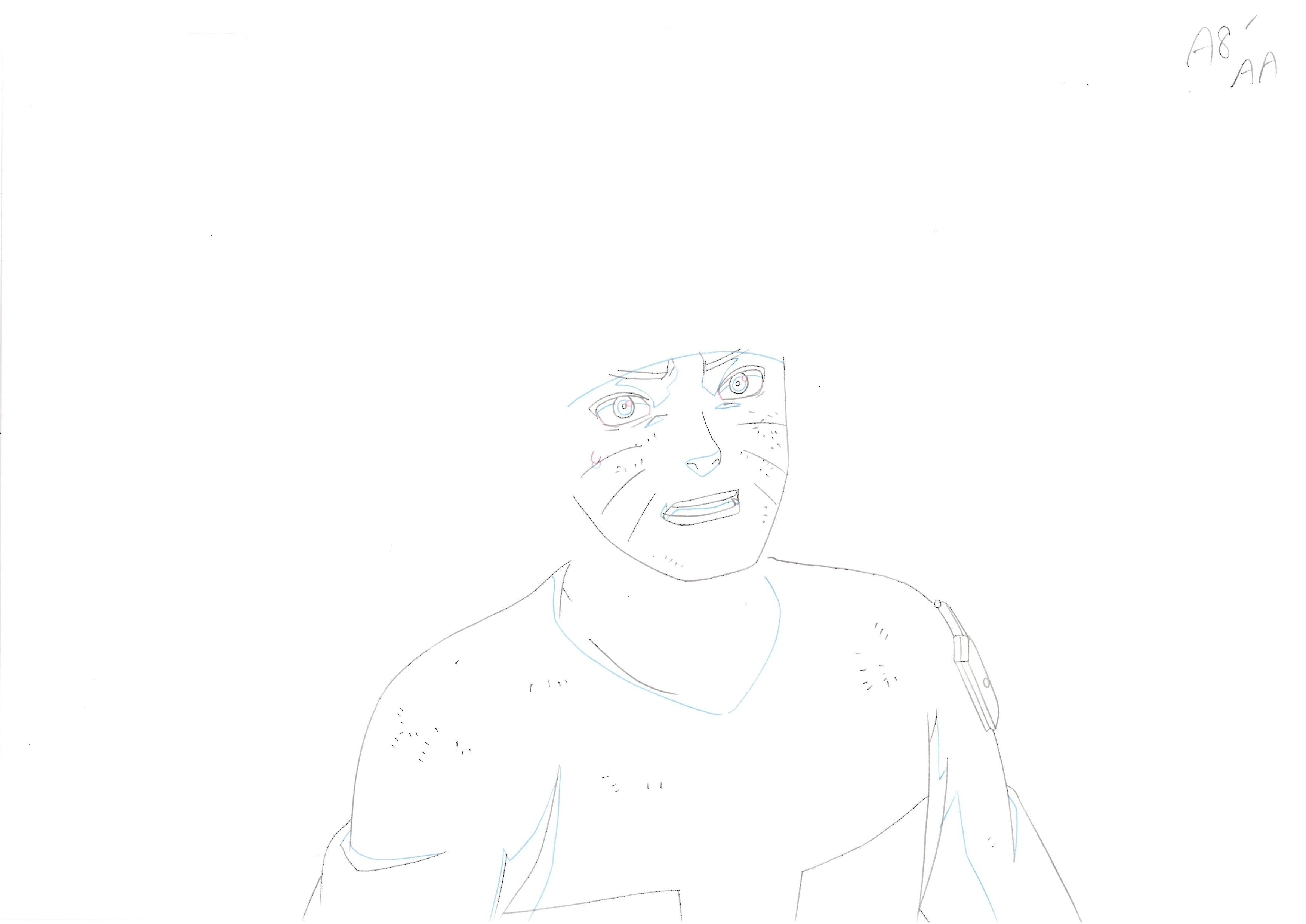 Naruto Shippuden Original Sketch (Naruto Uzumaki) 4 pages Set