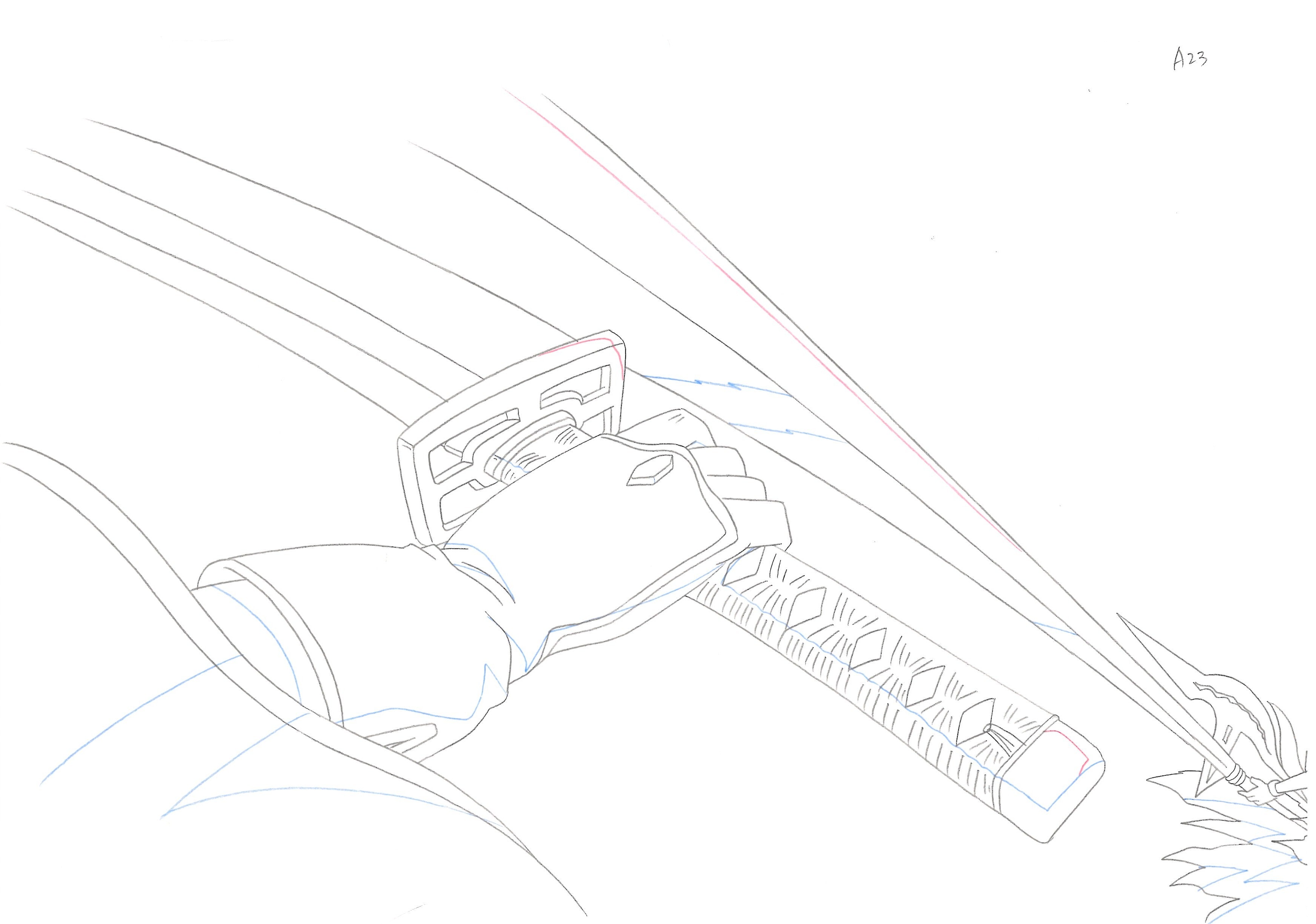 Bleach Original Drawing (Byakuya Kuchiki vs Koga Kuchiki) 9 pages Set