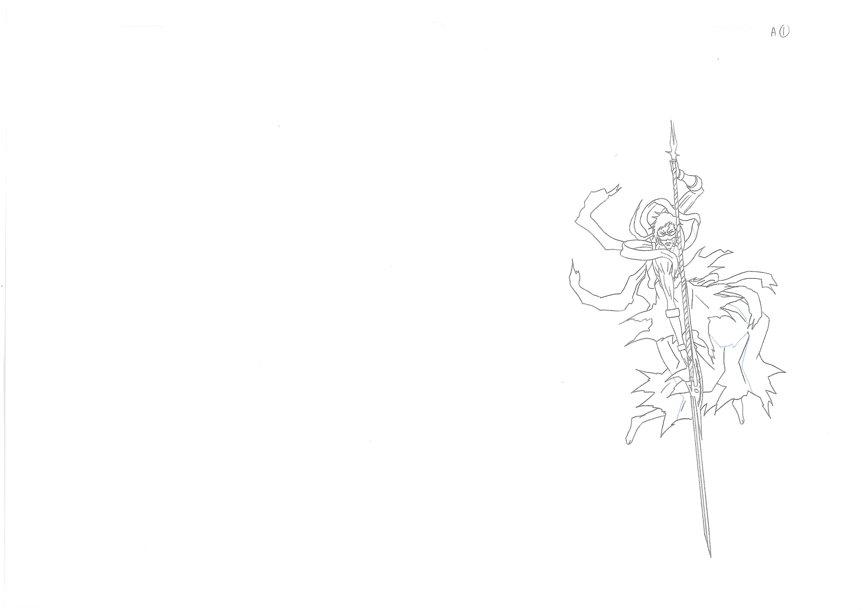 Bleach Original Drawing (Byakuya Kuchiki vs Koga Kuchiki) 11 pages Set