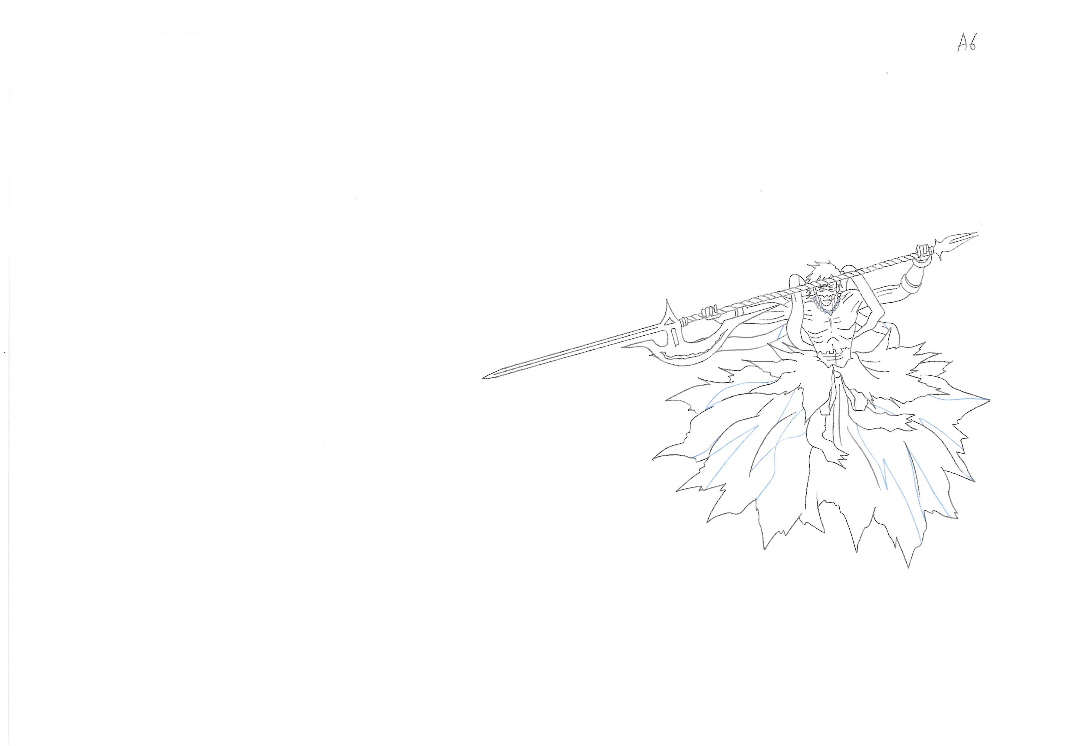 Bleach Original Drawing (Byakuya Kuchiki vs Koga Kuchiki) 11 pages Set