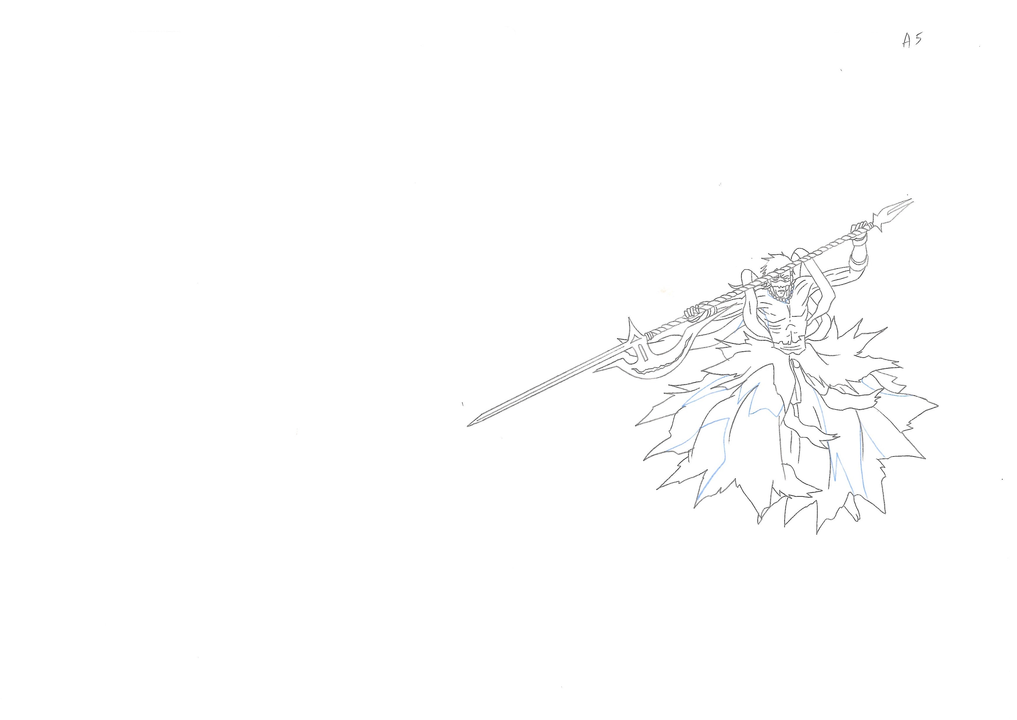 Bleach Original Drawing (Byakuya Kuchiki vs Koga Kuchiki) 11 pages Set