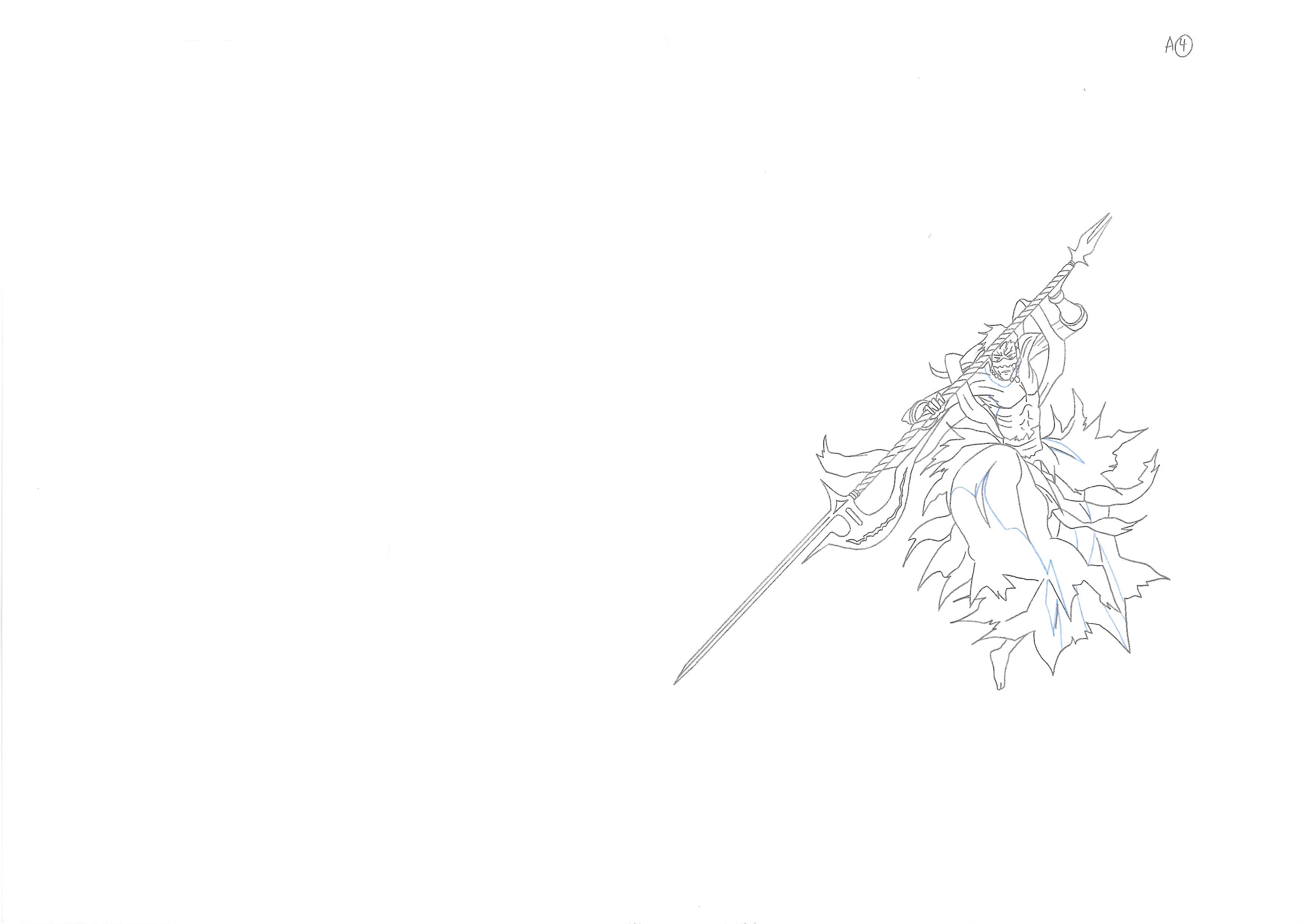 Bleach Original Drawing (Byakuya Kuchiki vs Koga Kuchiki) 11 pages Set