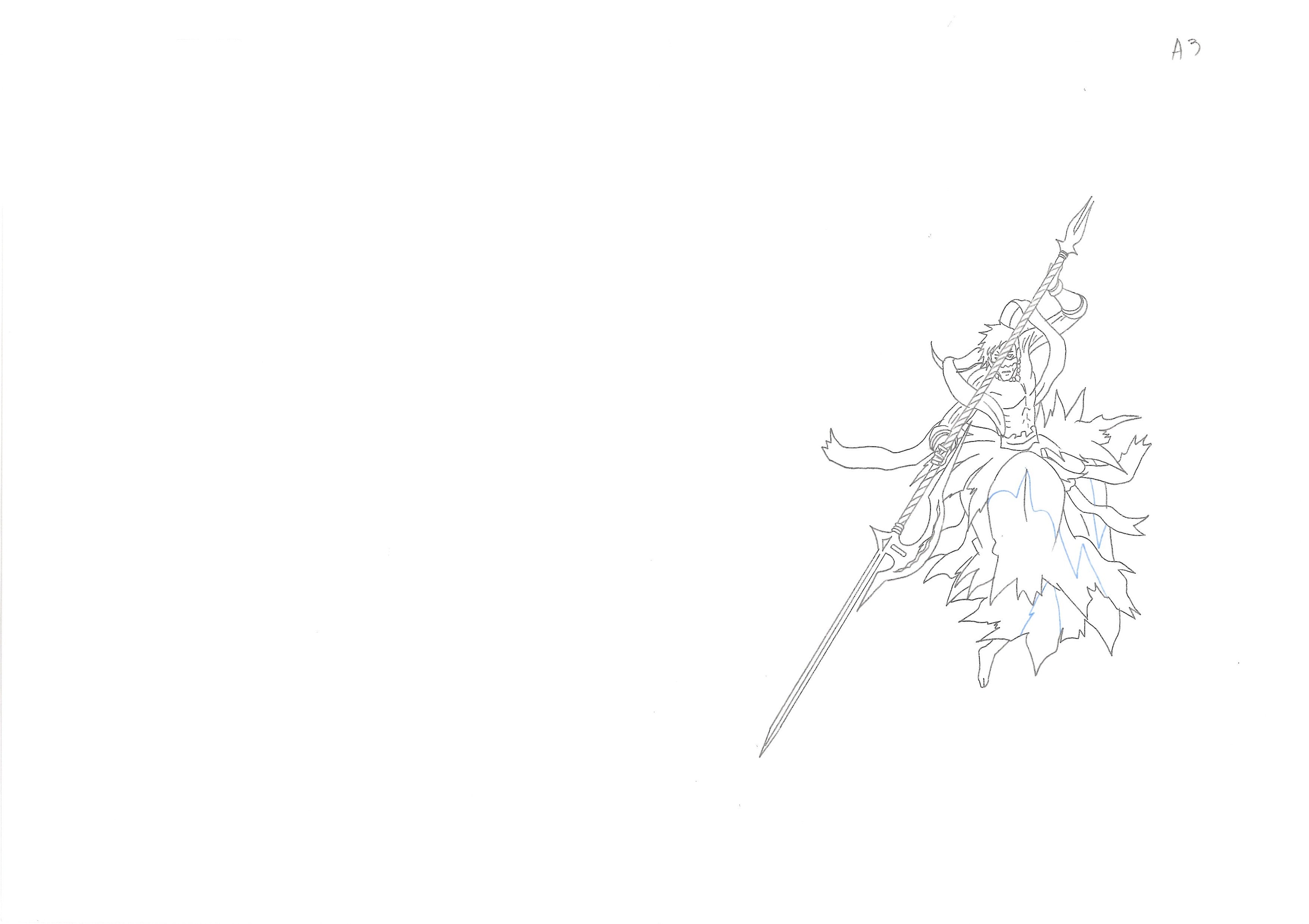 Bleach Original Drawing (Byakuya Kuchiki vs Koga Kuchiki) 11 pages Set