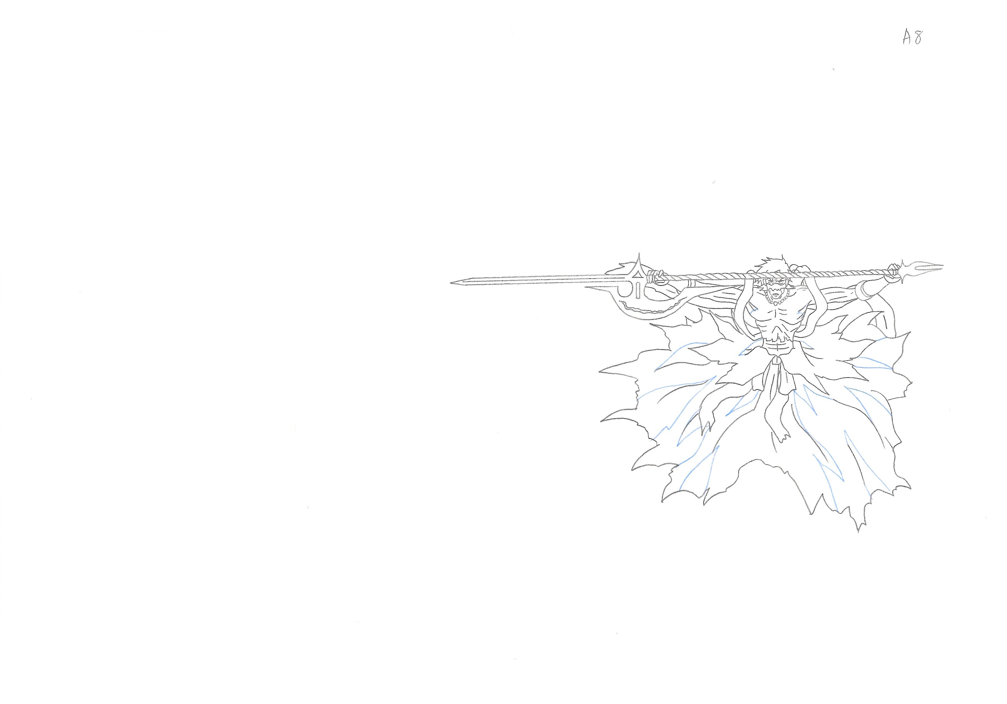 Bleach Original Drawing (Byakuya Kuchiki vs Koga Kuchiki) 13 pages Set