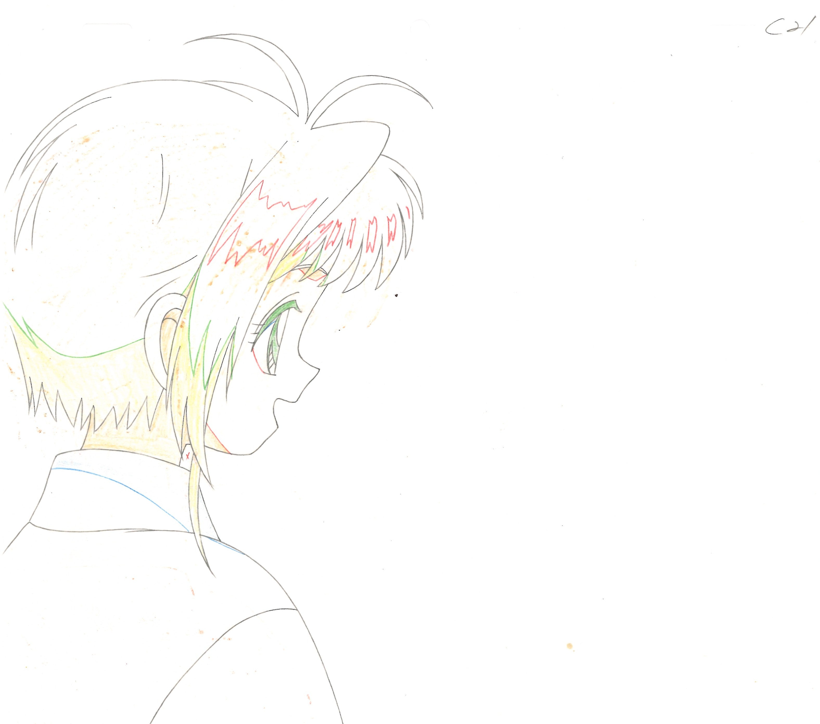 Cardcaptor Sakura Original Cel and Drawing (Kinomoto Sakura)