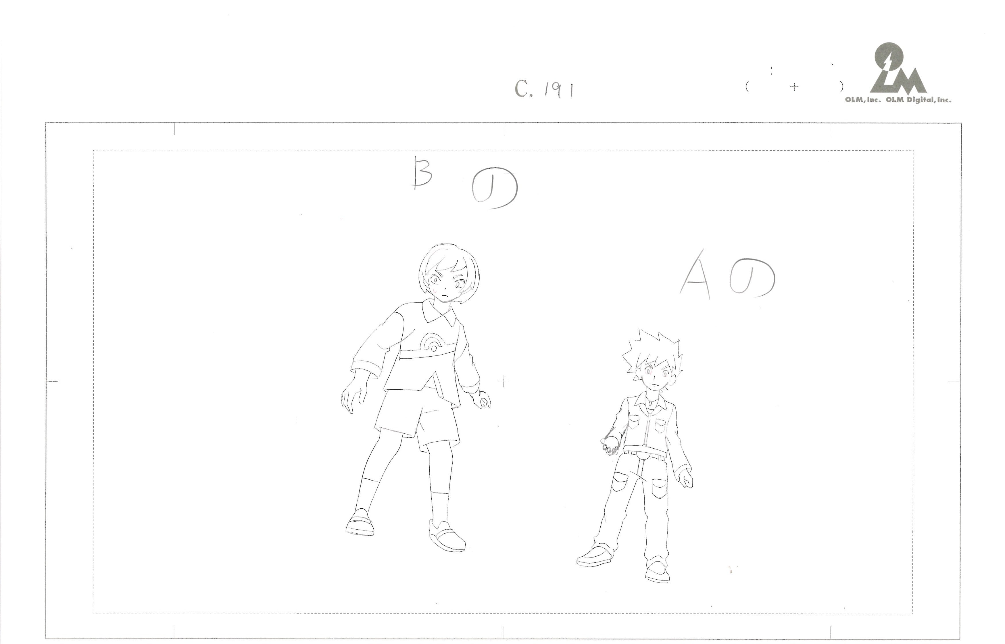 Pokémon Original 10 Page Drawing (Ash, Pikachu, Goh, Horace, Gary, & Umbreon)