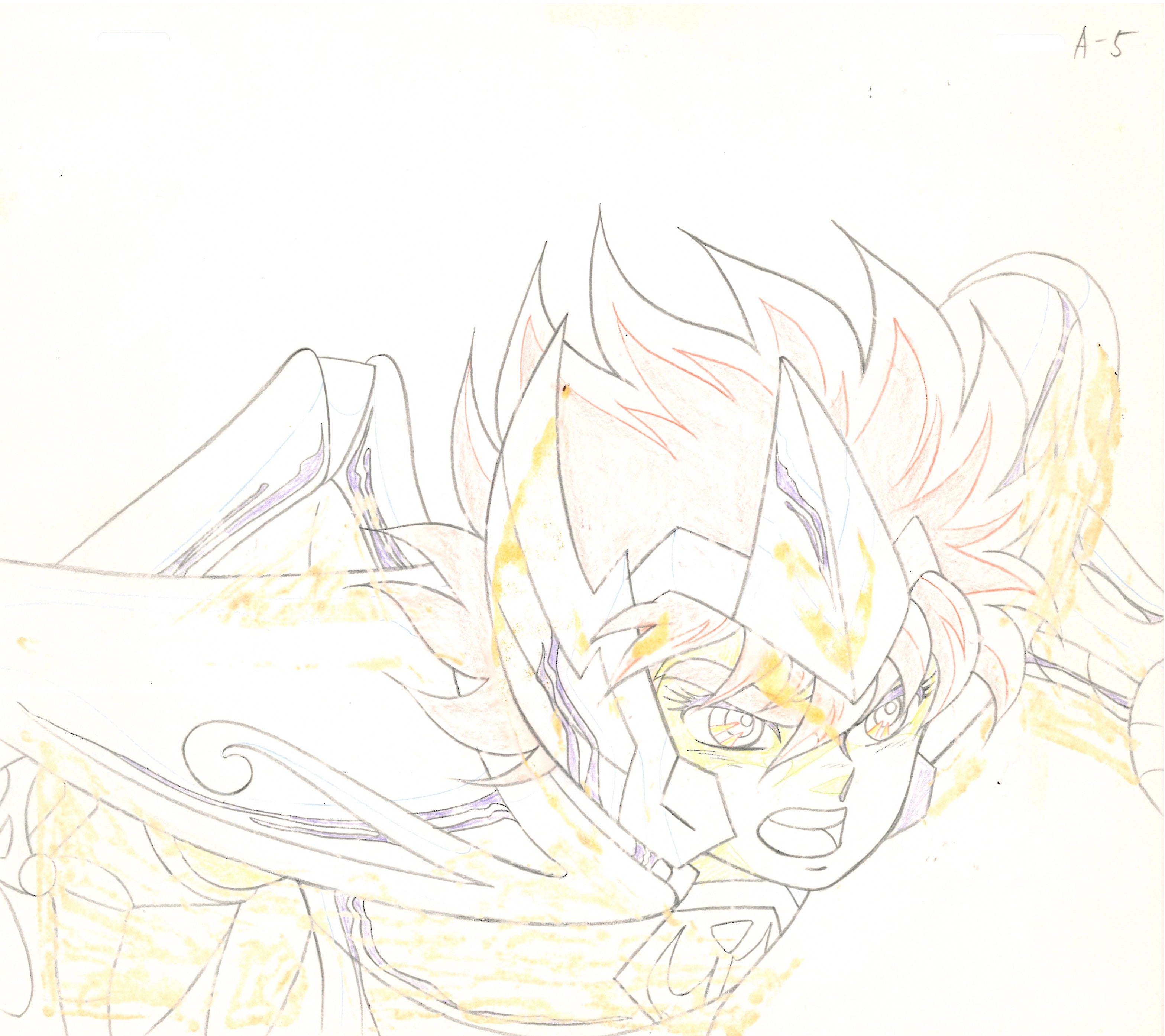 Saint Seiya Original Sketch (Pegasus Seiya)
